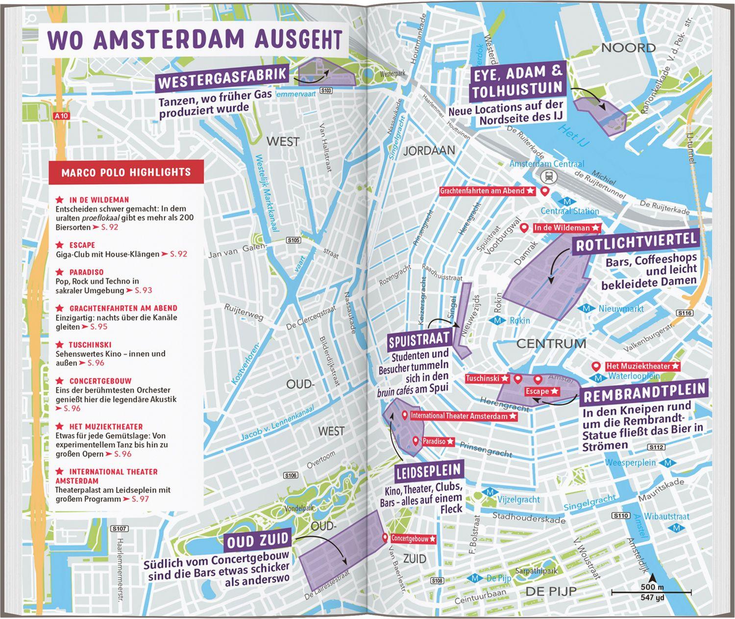 Beispielinhalt (Bild) MARCO POLO Reiseführer Amsterdam