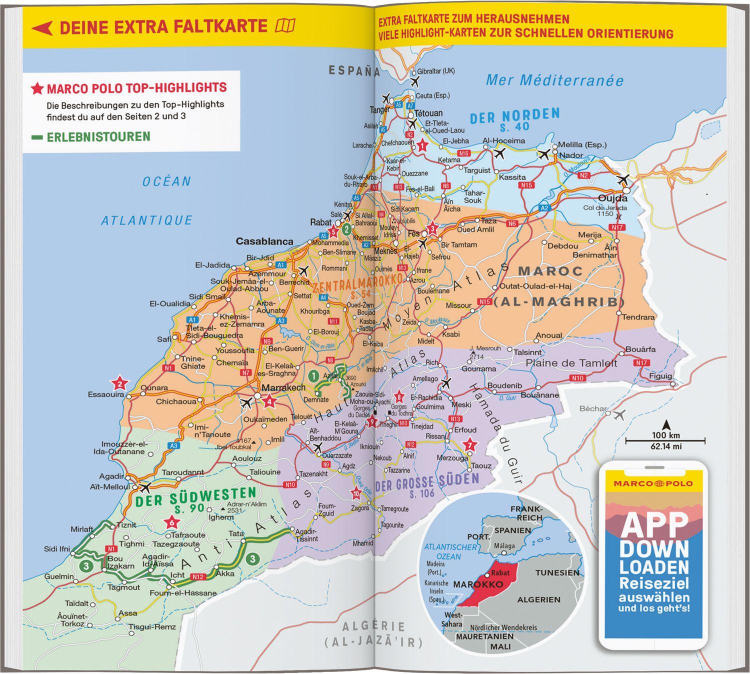 Beispielinhalt (Bild) MARCO POLO Reiseführer Marokko