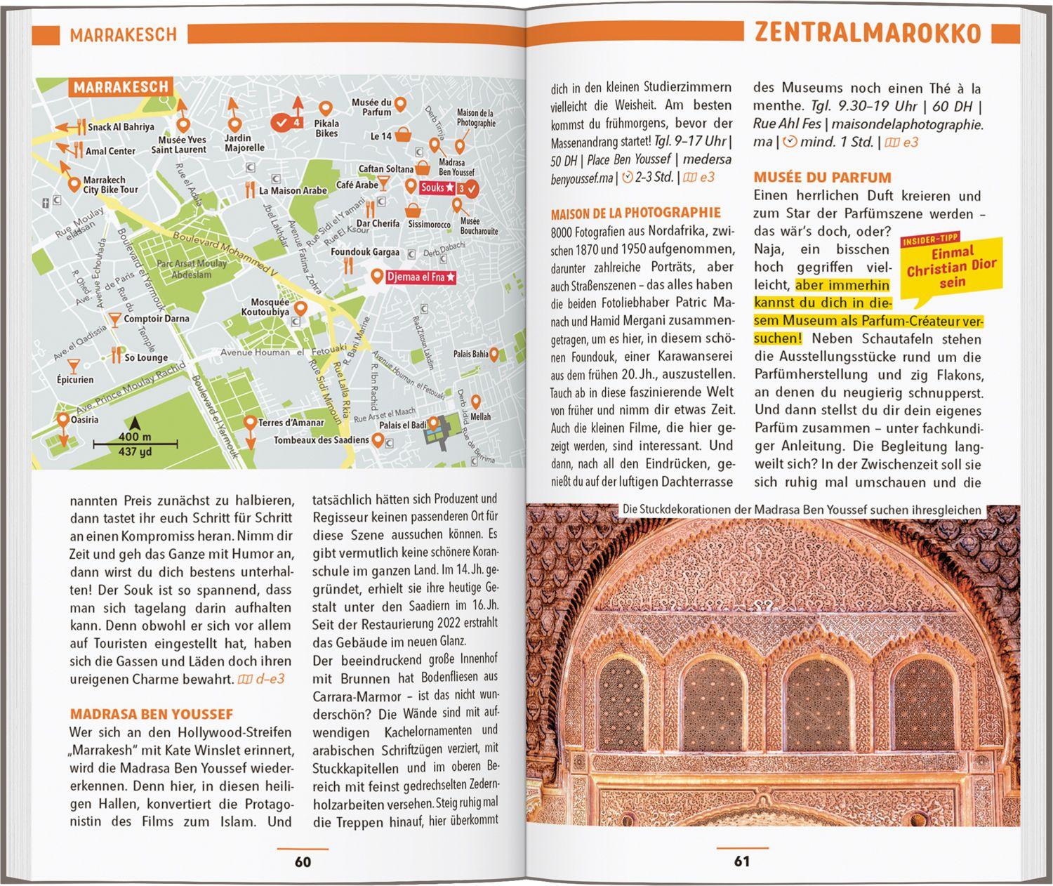 Beispielinhalt (Bild) MARCO POLO Reiseführer Marokko