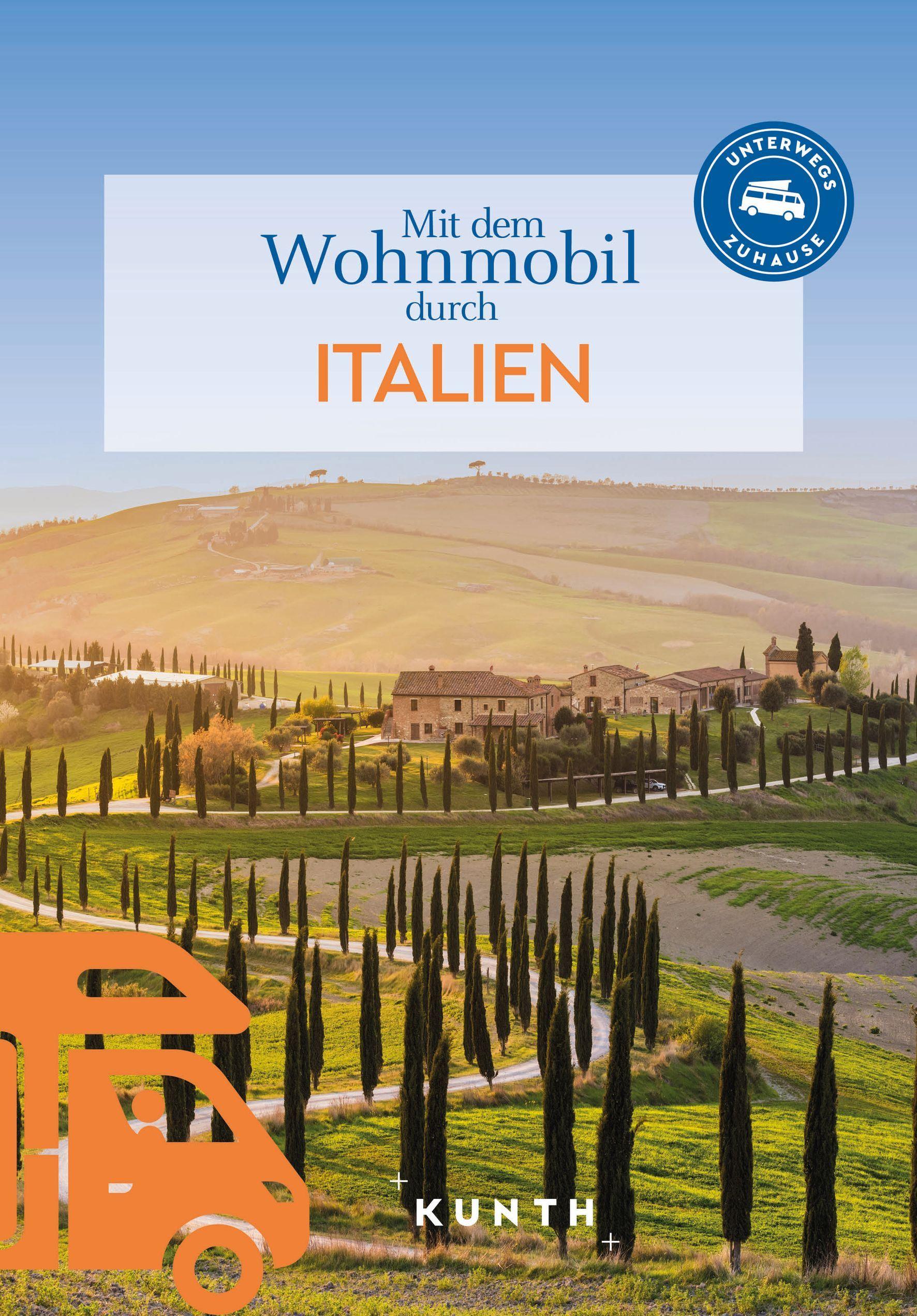 Vorderes Coverbild KUNTH Mit dem Wohnmobil durch Italien