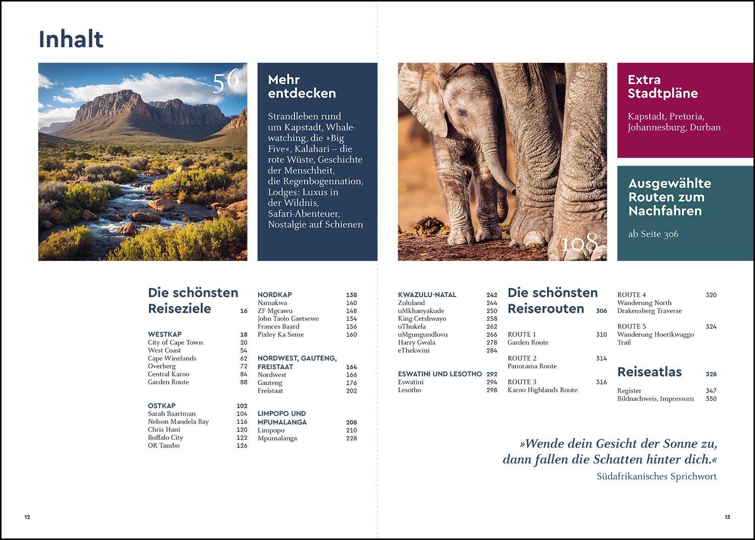 Beispielinhalt (Bild) KUNTH Unterwegs in Südafrika