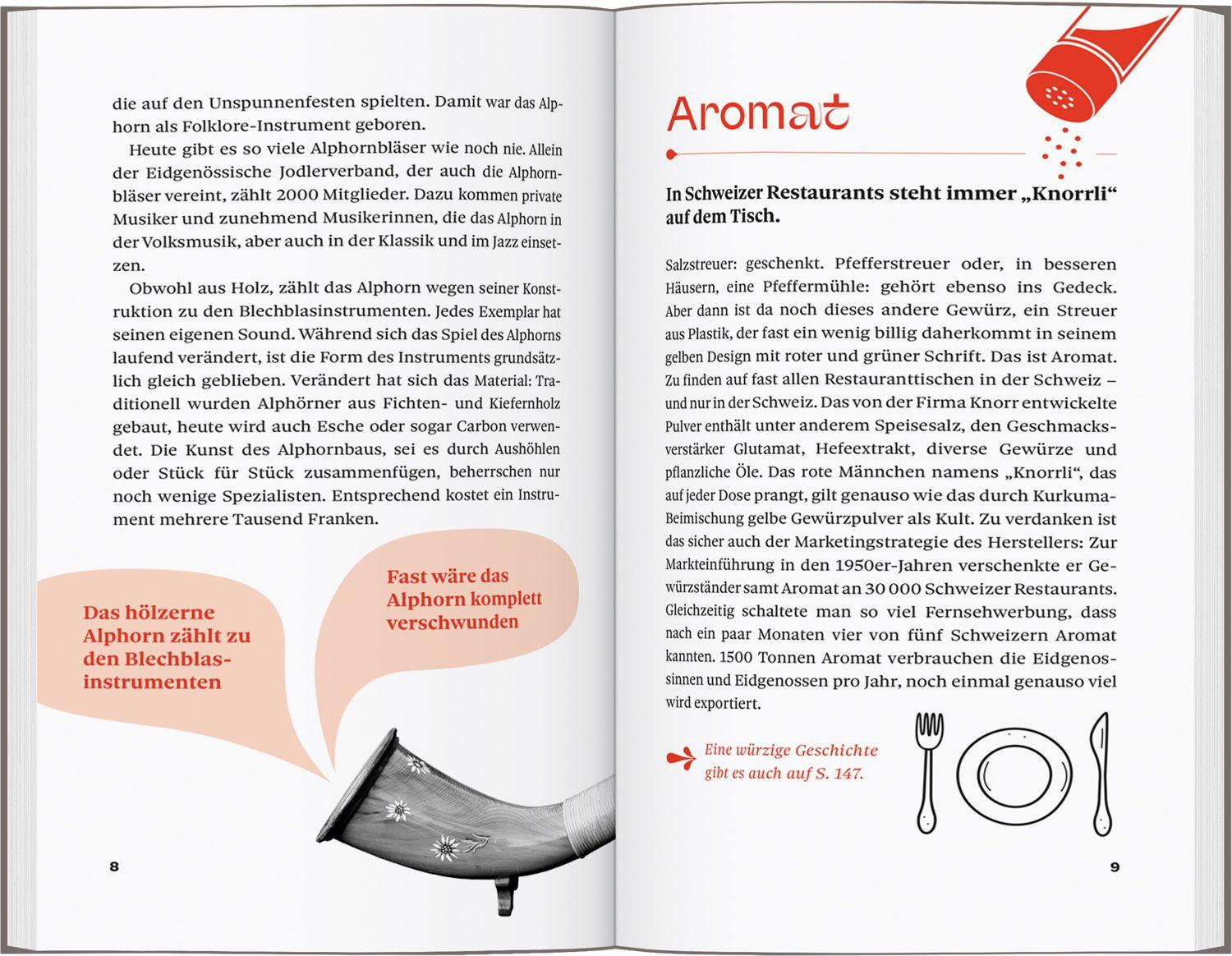 Beispielinhalt (Bild) DUMONTs Unnützes Reisewissen Schweiz