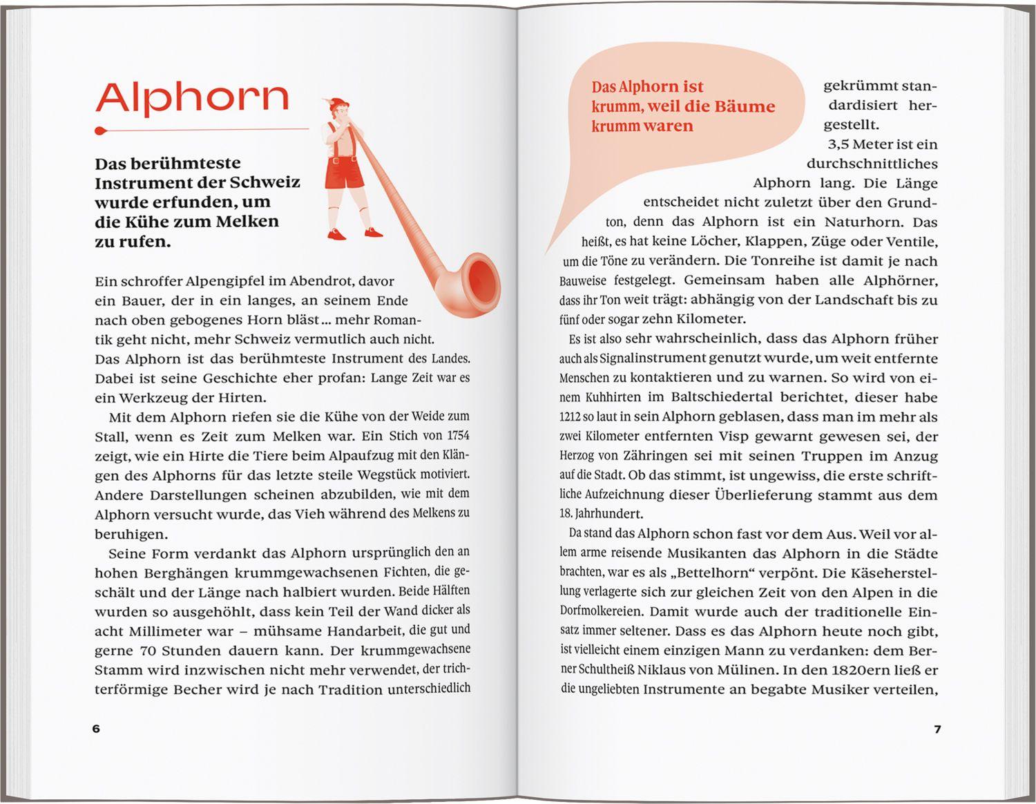 Beispielinhalt (Bild) DUMONTs Unnützes Reisewissen Schweiz