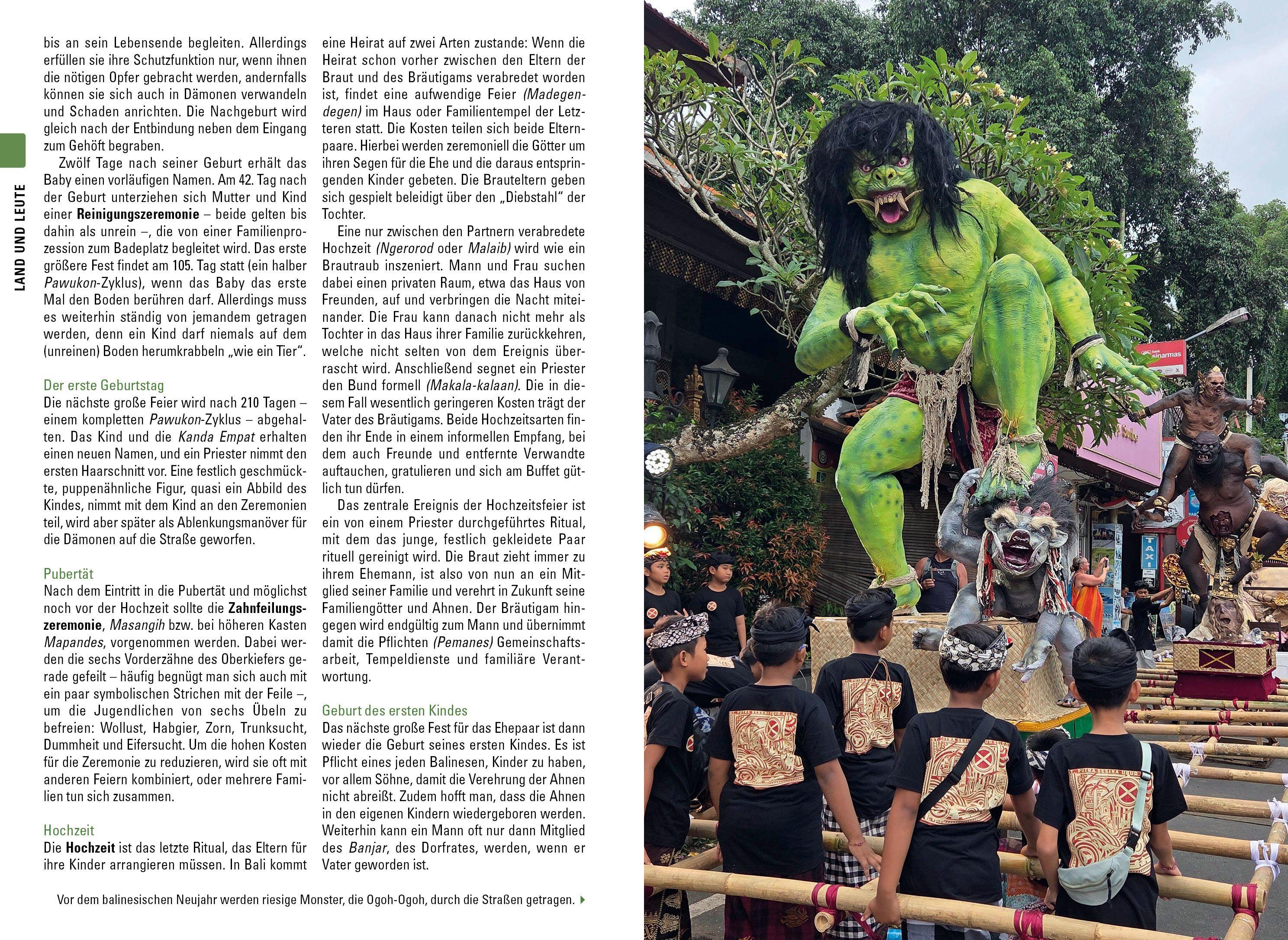 Beispielinhalt (Bild) Stefan Loose Reiseführer Bali, Lombok