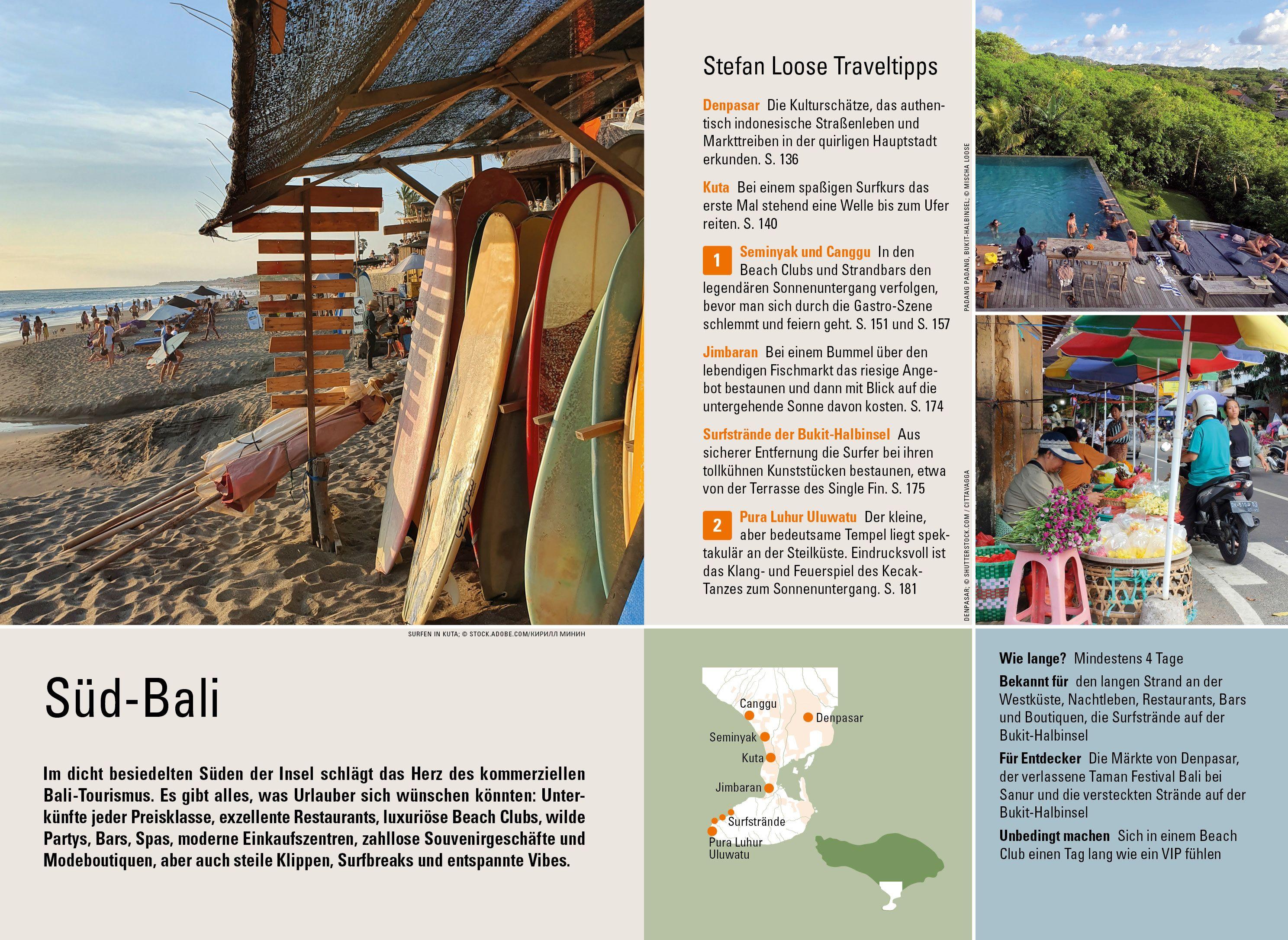 Beispielinhalt (Bild) Stefan Loose Reiseführer Bali, Lombok