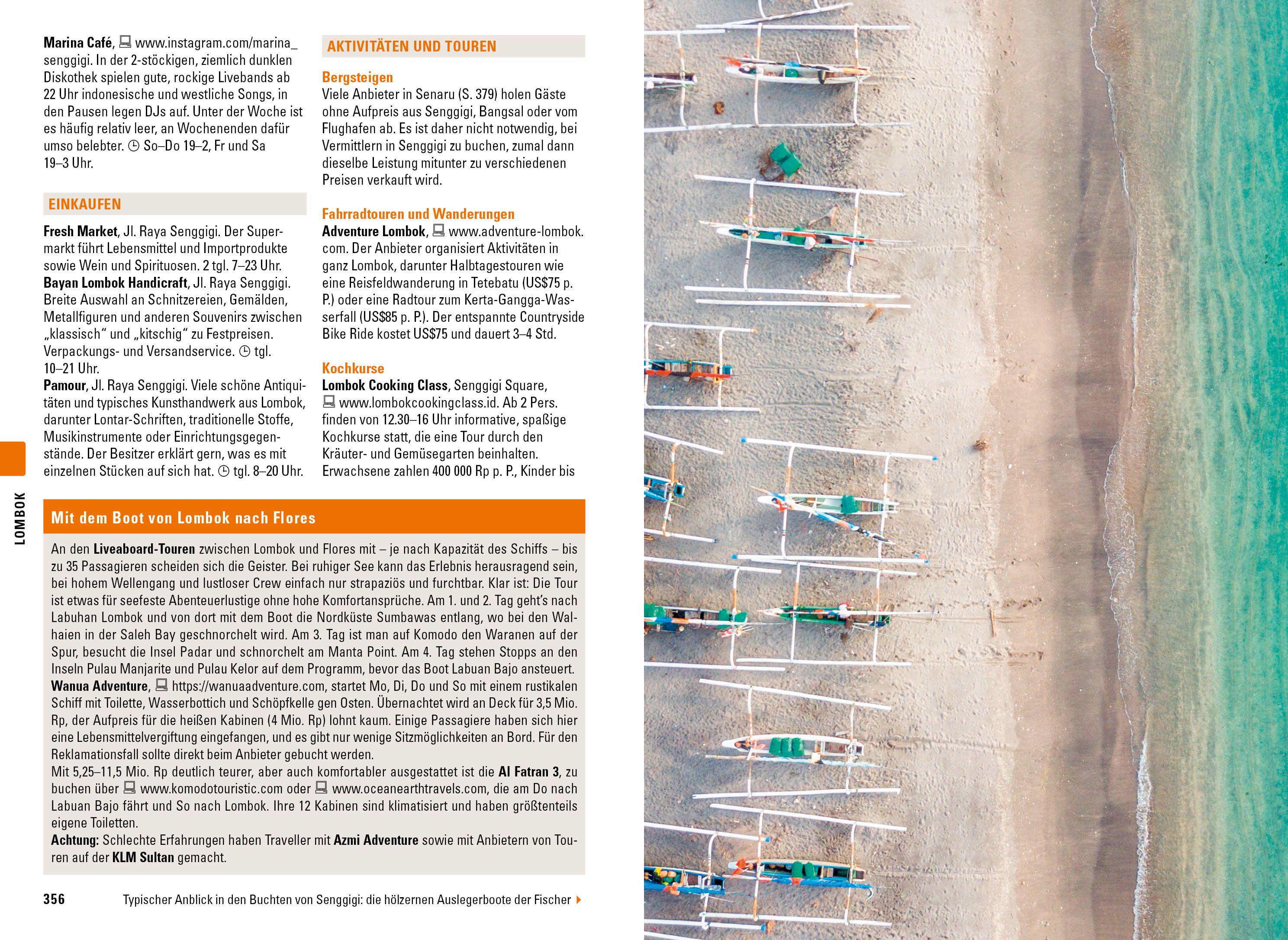 Beispielinhalt (Bild) Stefan Loose Reiseführer Bali, Lombok