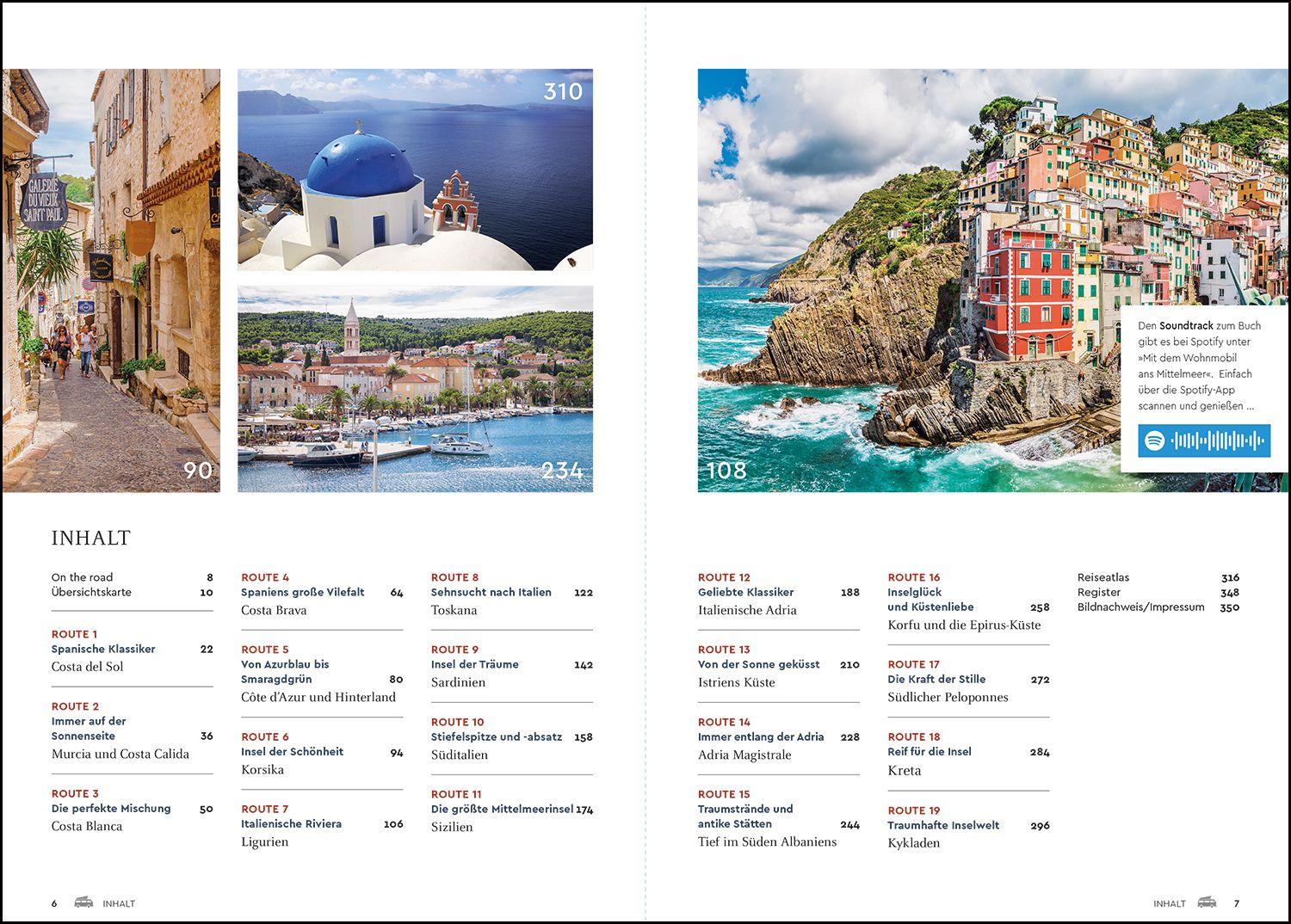 Beispielinhalt (Bild) KUNTH Mit dem Wohnmobil ans Mittelmeer