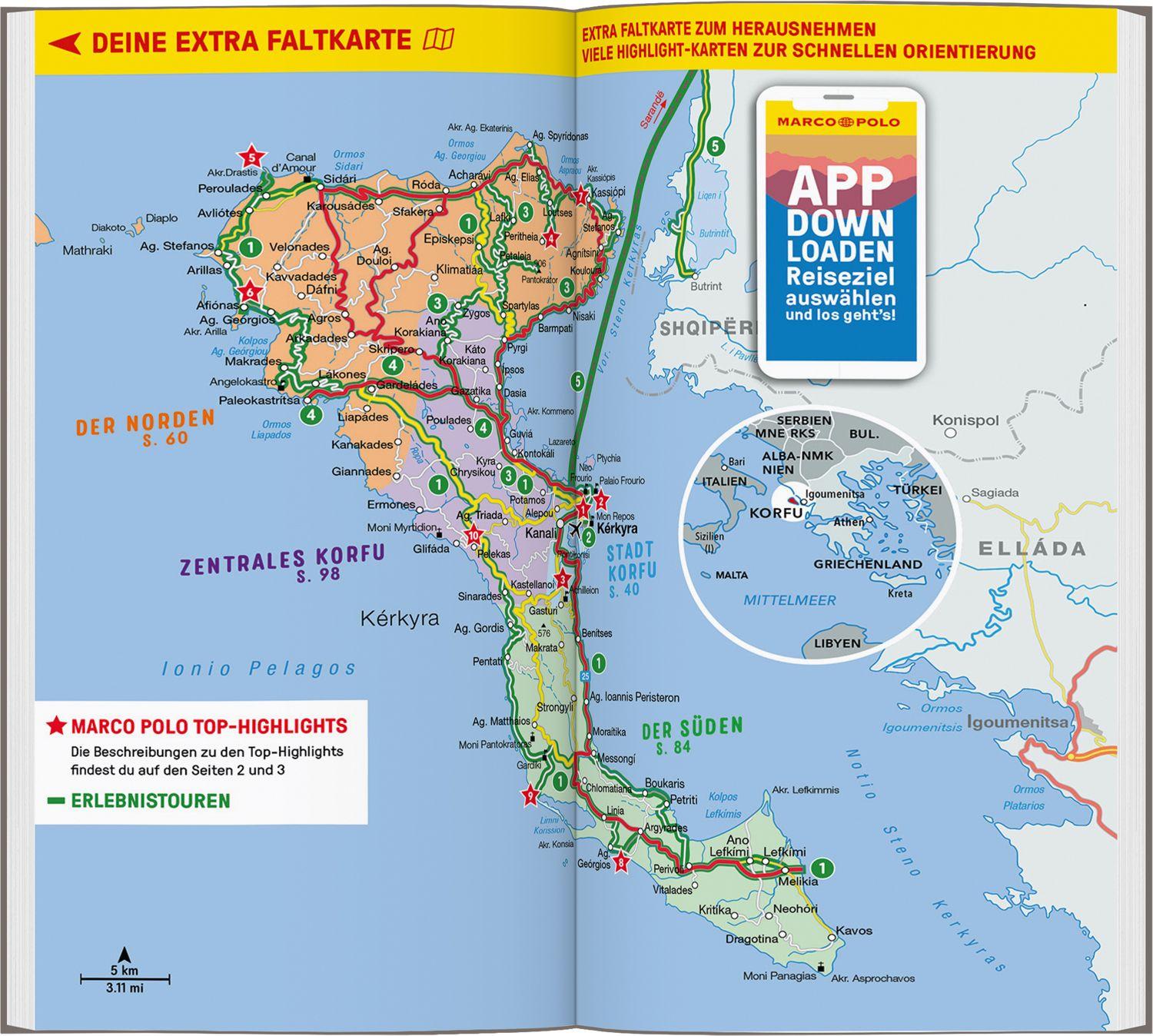 Beispielinhalt (Bild) MARCO POLO Reiseführer Korfu