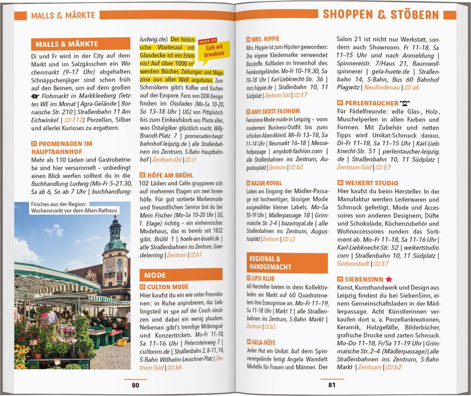 Beispielinhalt (Bild) MARCO POLO Reiseführer Leipzig