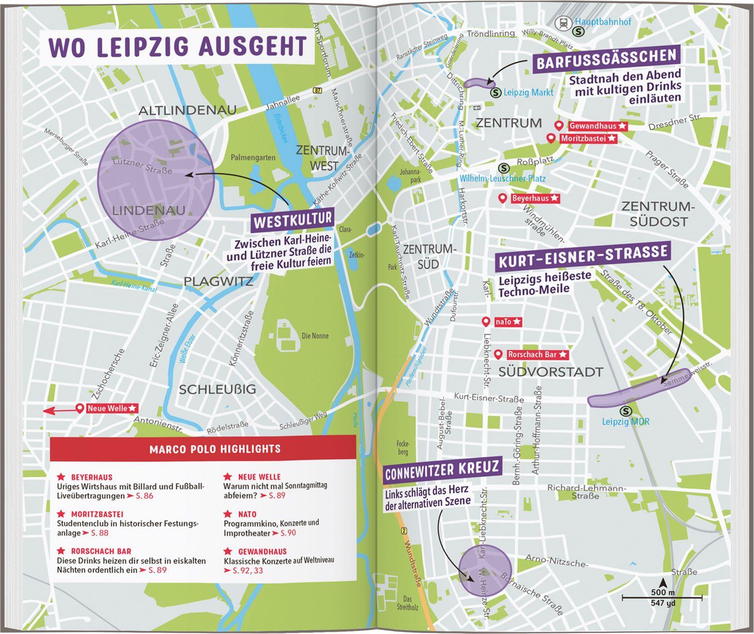 Beispielinhalt (Bild) MARCO POLO Reiseführer Leipzig