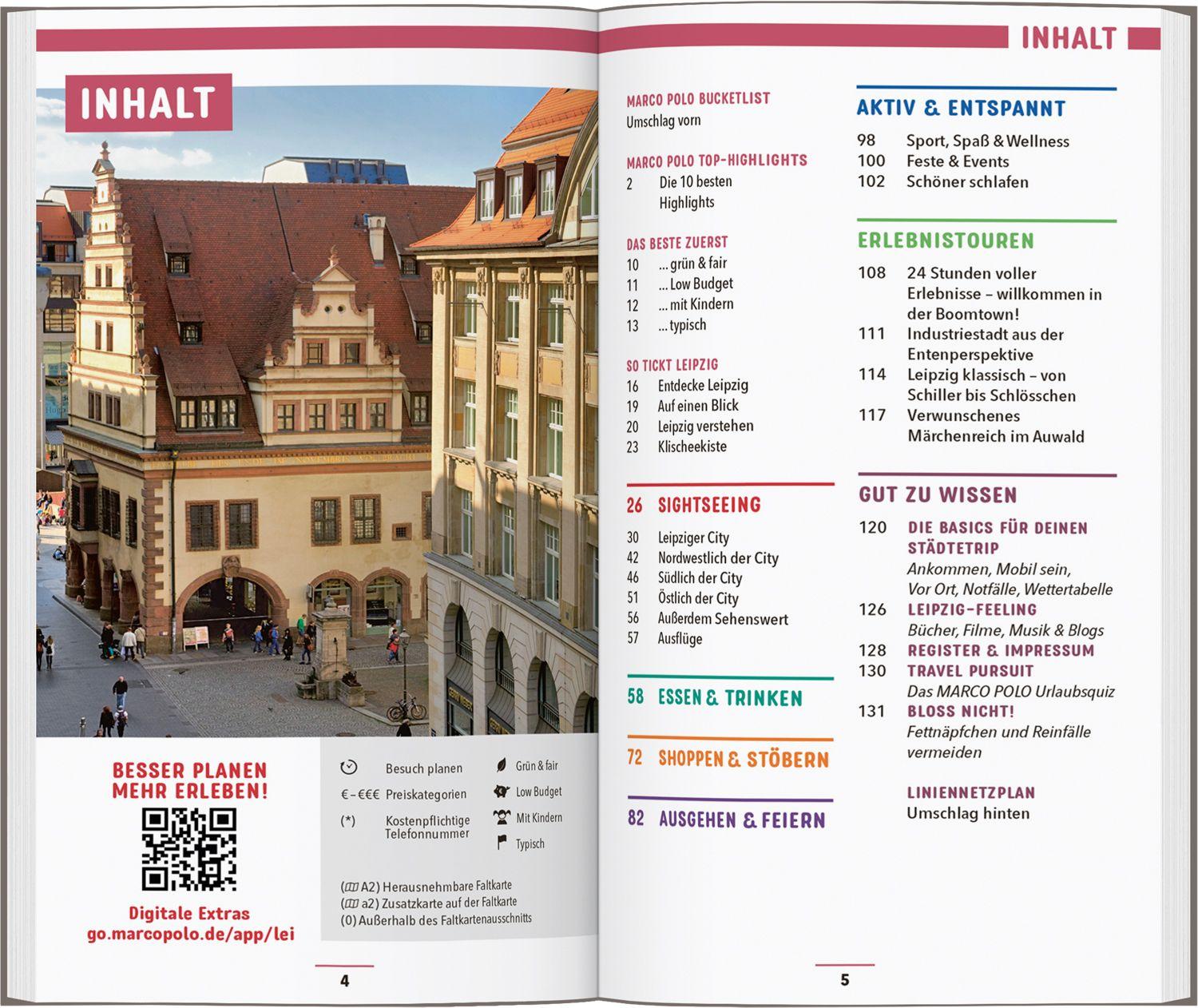 Beispielinhalt (Bild) MARCO POLO Reiseführer Leipzig