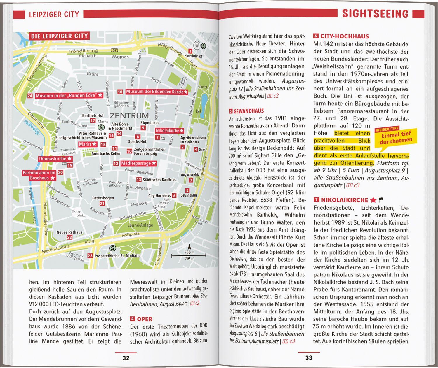 Beispielinhalt (Bild) MARCO POLO Reiseführer Leipzig