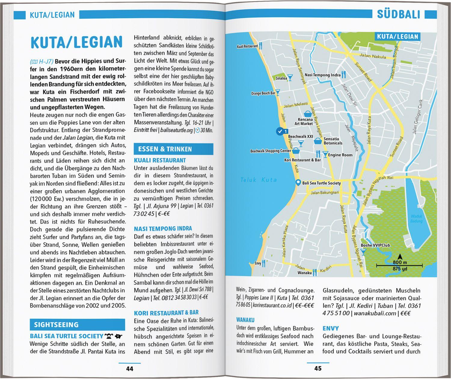 Beispielinhalt (Bild) MARCO POLO Reiseführer Bali, Lombok, Gilis