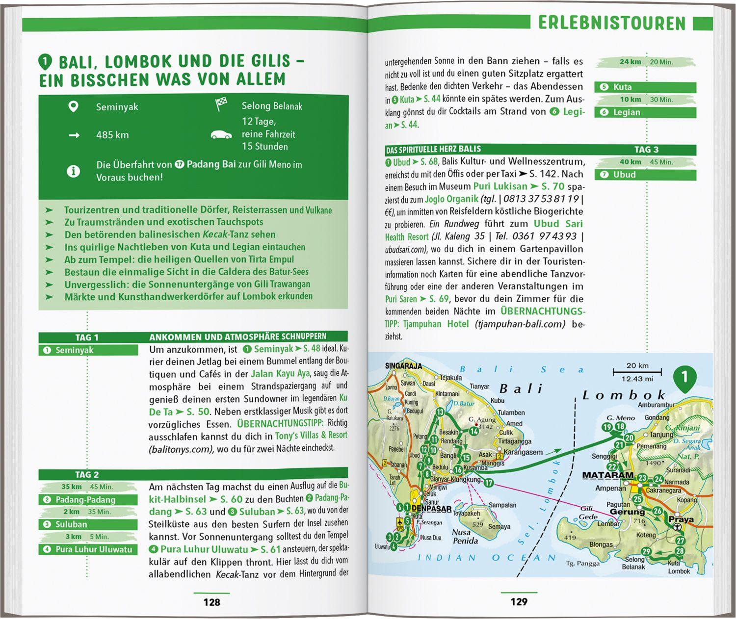 Beispielinhalt (Bild) MARCO POLO Reiseführer Bali, Lombok, Gilis