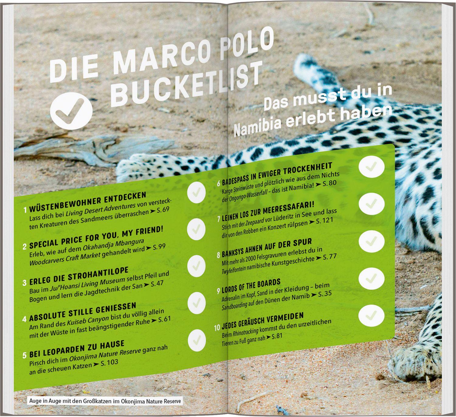 Beispielinhalt (Bild) MARCO POLO Reiseführer Namibia