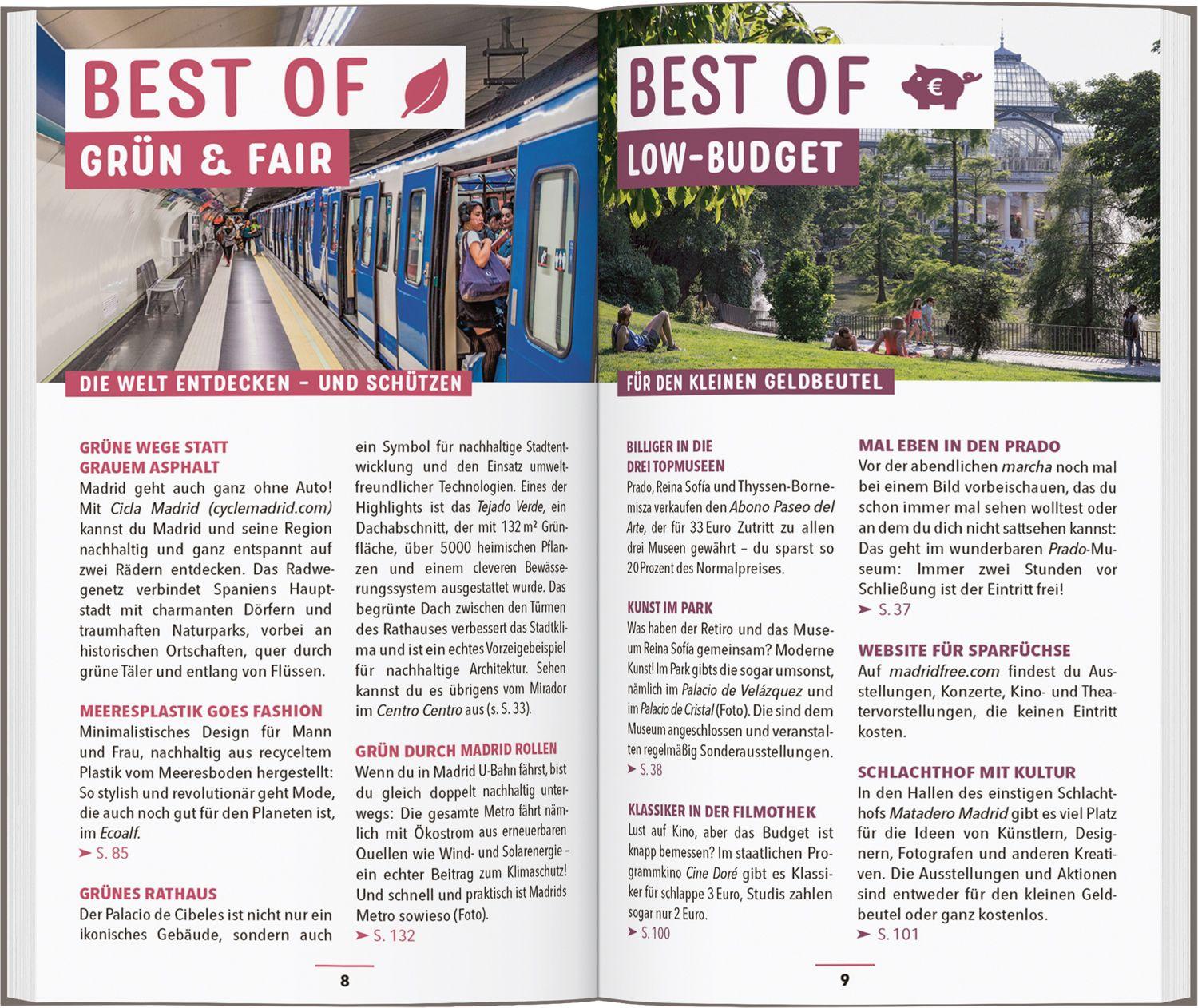 Beispielinhalt (Bild) MARCO POLO Reiseführer Madrid