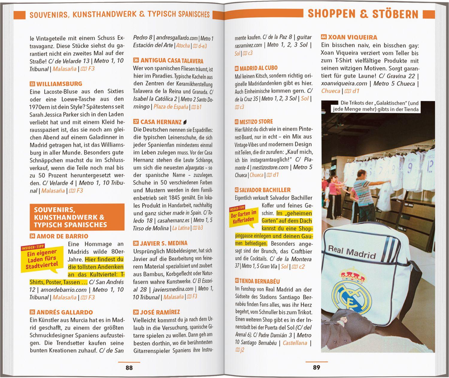 Beispielinhalt (Bild) MARCO POLO Reiseführer Madrid