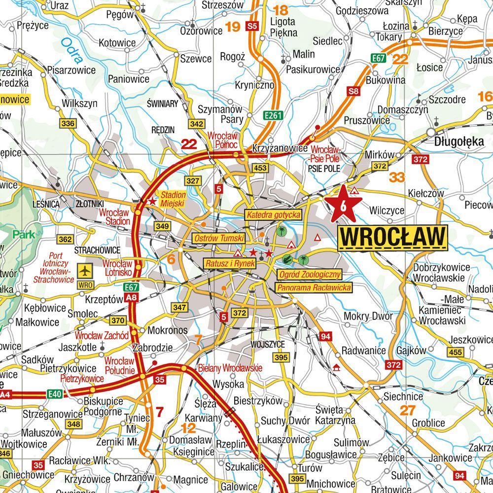 Beispielinhalt (Bild) MARCO POLO Reisekarte Polen Süd 1:300.000