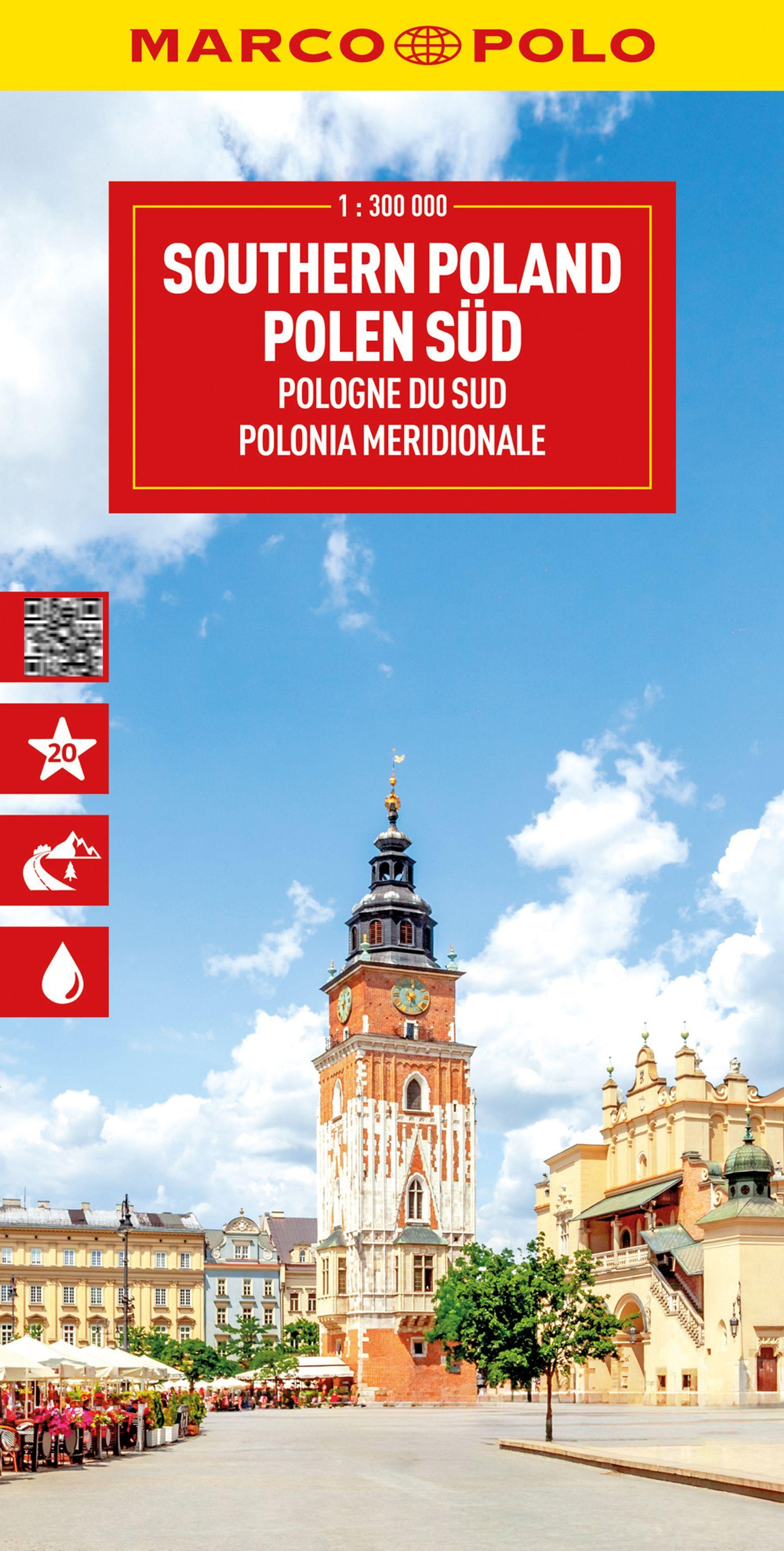 Vorderes Coverbild MARCO POLO Reisekarte Polen Süd 1:300.000
