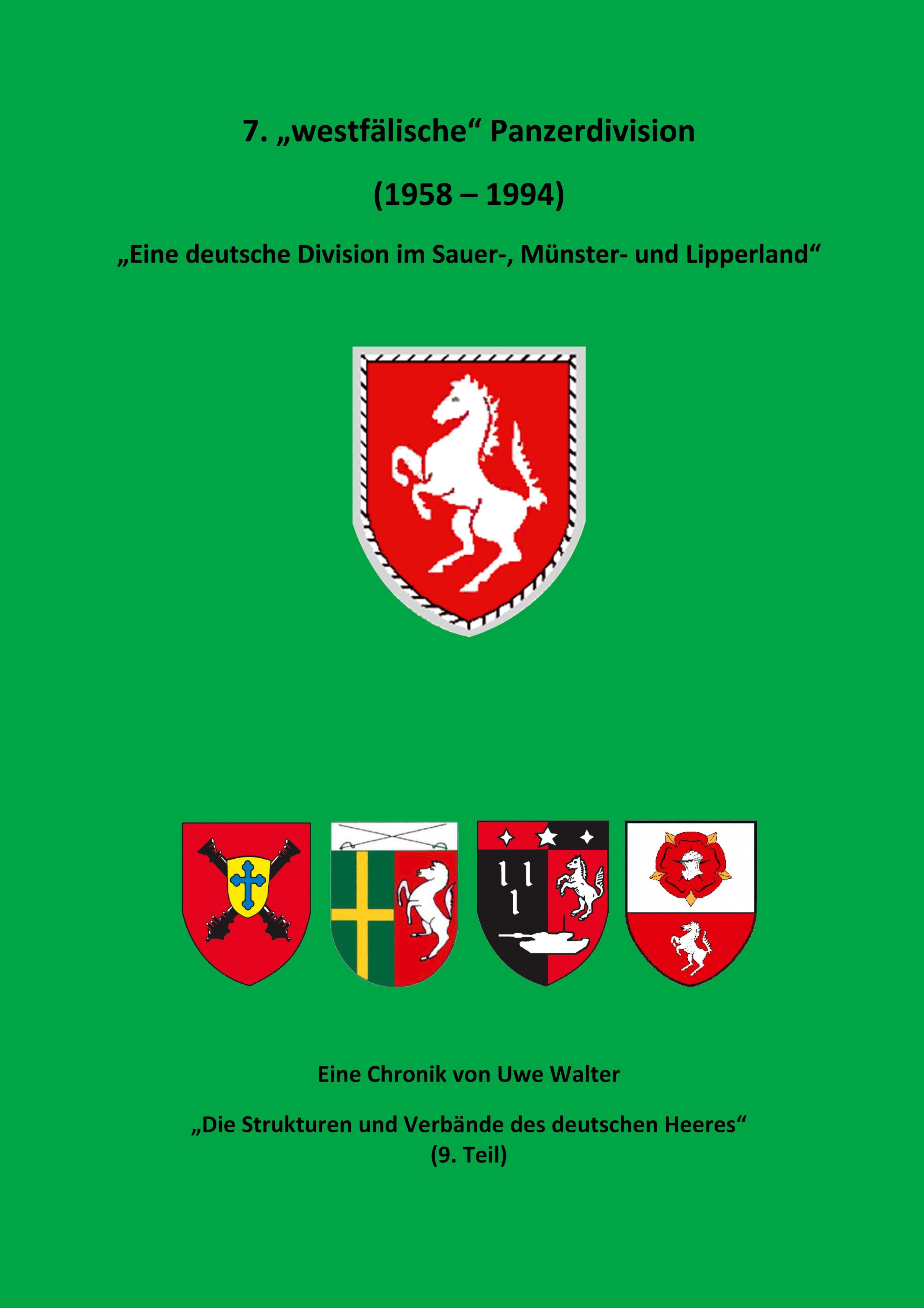 Vorderes Coverbild 7. "Westfälische" Panzerdivision" - "Eine deutsche Division im Sauer-, Münster- und Lipperland"