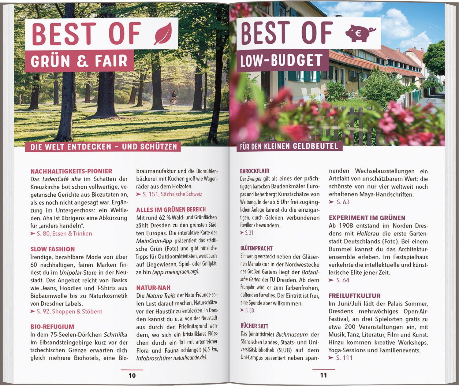 Beispielinhalt (Bild) MARCO POLO Reiseführer Dresden, Sächsische Schweiz