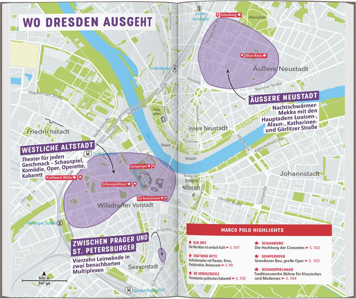 Beispielinhalt (Bild) MARCO POLO Reiseführer Dresden, Sächsische Schweiz