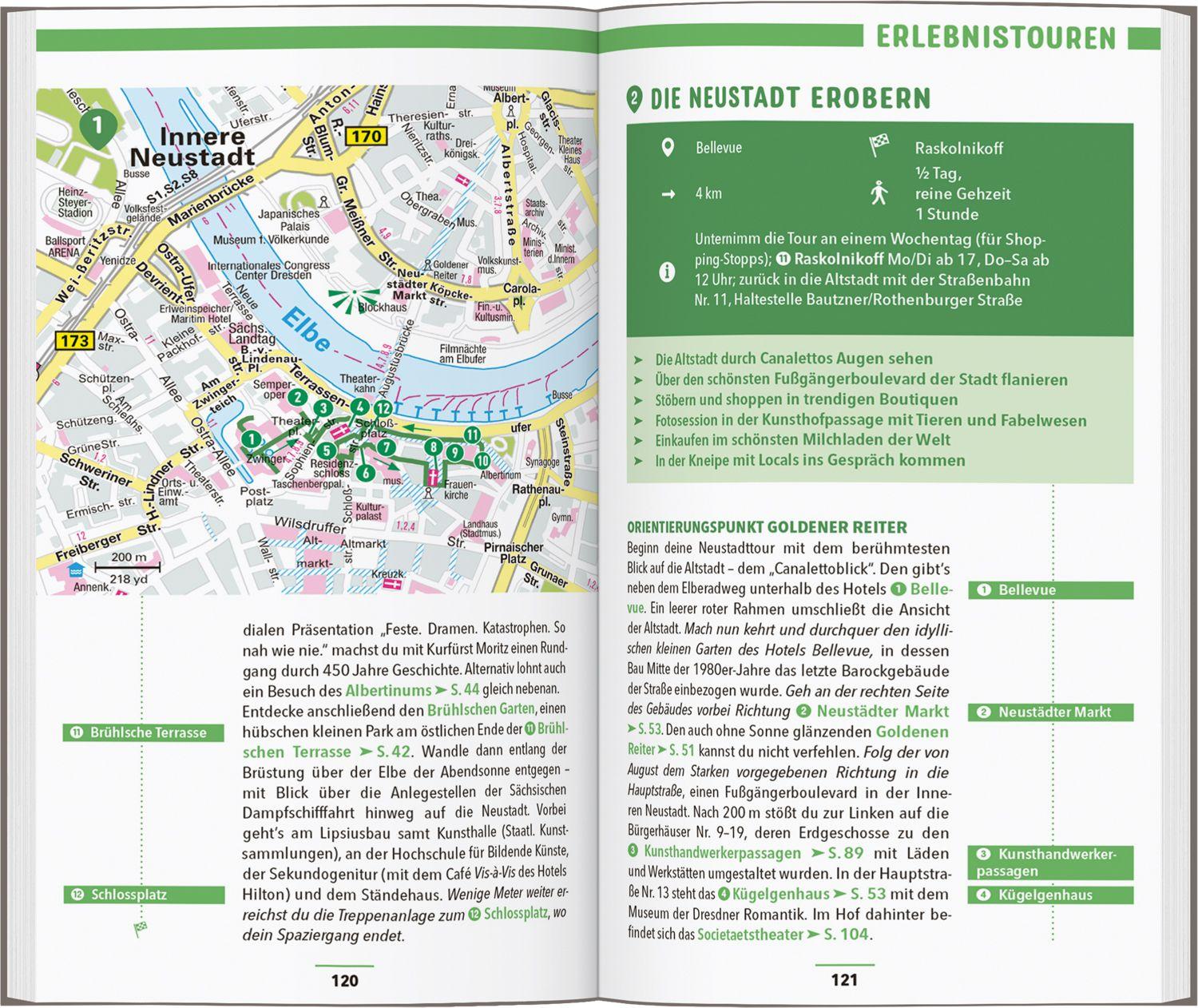 Beispielinhalt (Bild) MARCO POLO Reiseführer Dresden, Sächsische Schweiz