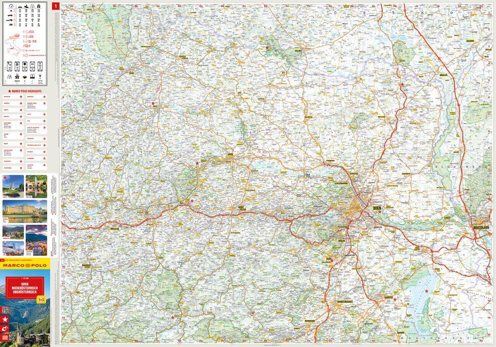 Beispielinhalt (Bild) MARCO POLO Kartenset Österreich, Südtirol 1:225.000