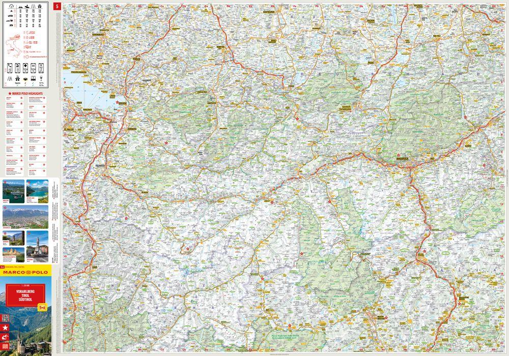 Beispielinhalt (Bild) MARCO POLO Kartenset Österreich, Südtirol 1:225.000