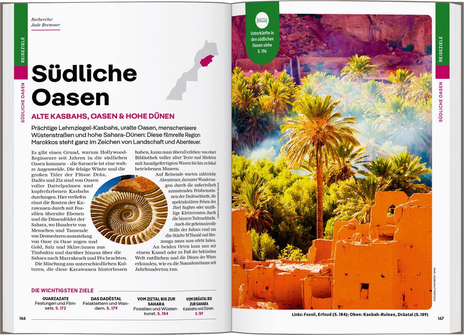 Beispielinhalt (Bild) LONELY PLANET Reiseführer Marokko