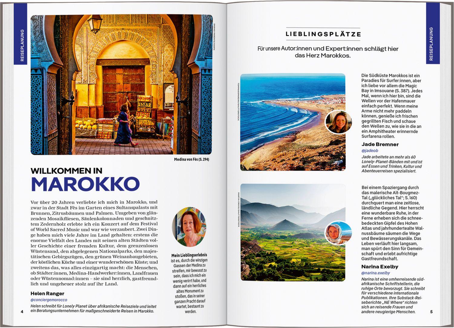 Beispielinhalt (Bild) LONELY PLANET Reiseführer Marokko