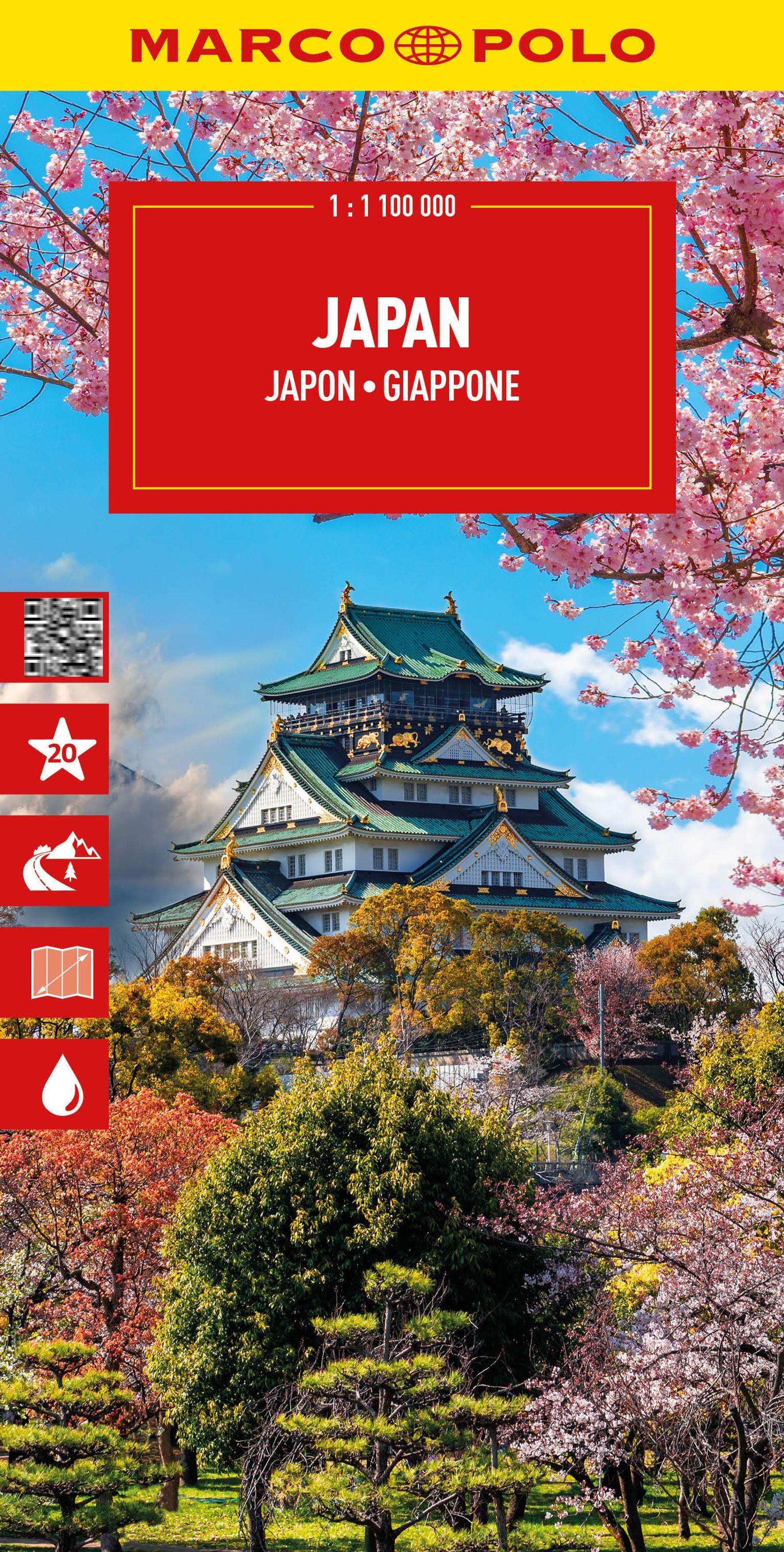 Vorderes Coverbild MARCO POLO Reisekarte Japan 1:1,1 Mio.