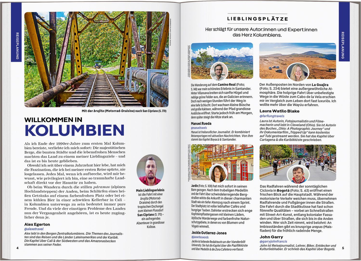 Beispielinhalt (Bild) LONELY PLANET Reiseführer Kolumbien