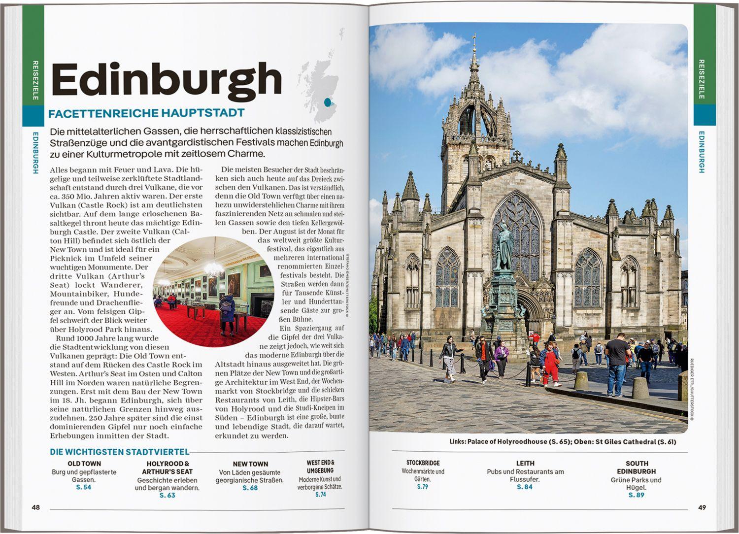 Beispielinhalt (Bild) LONELY PLANET Reiseführer Schottland