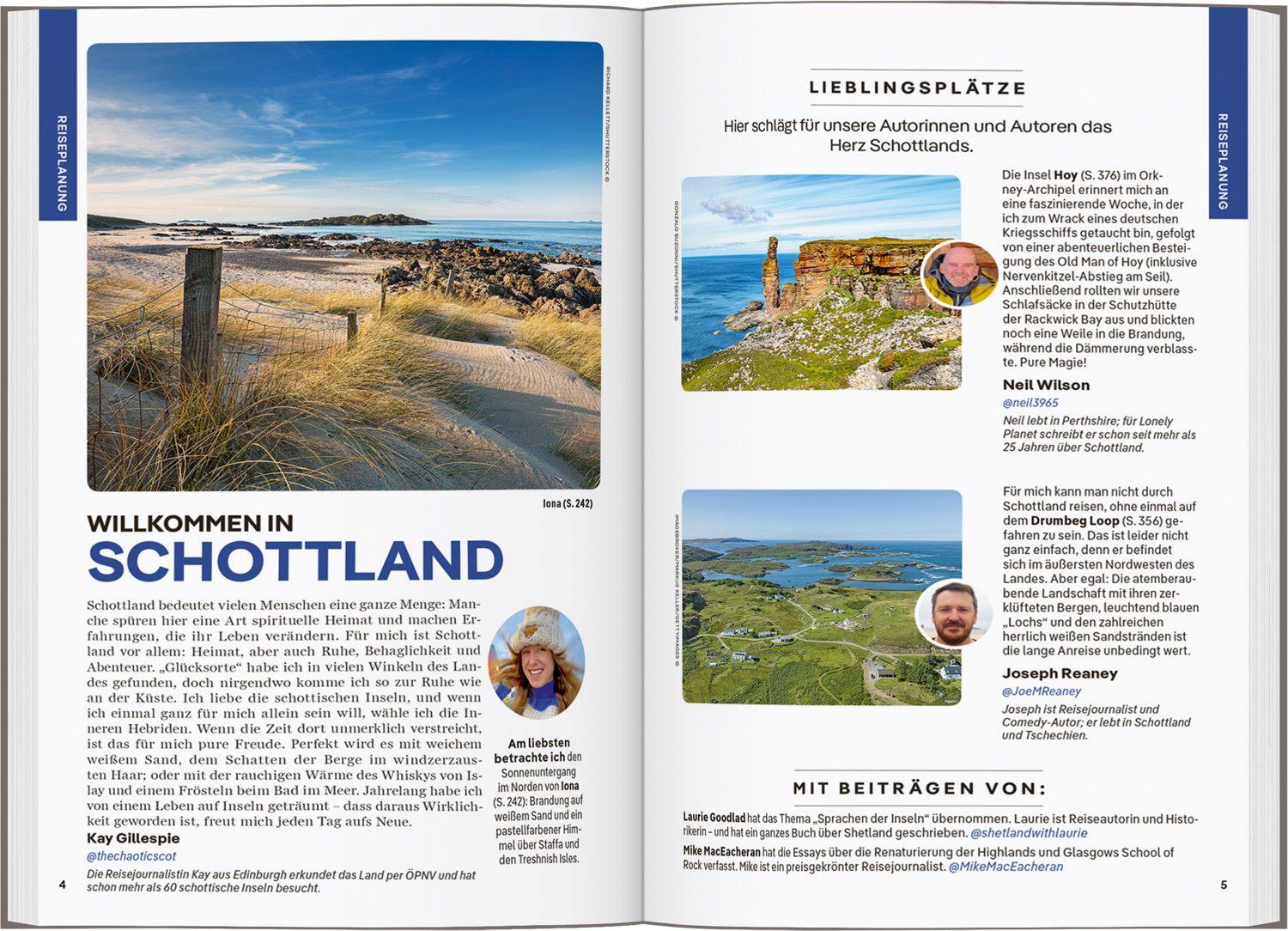Beispielinhalt (Bild) LONELY PLANET Reiseführer Schottland