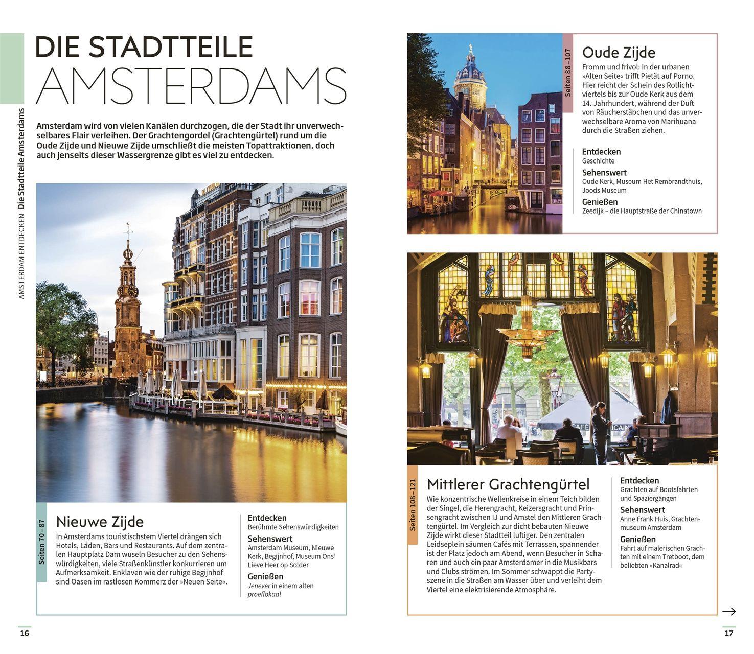 Beispielinhalt (Bild) Vis-à-Vis Reiseführer Amsterdam
