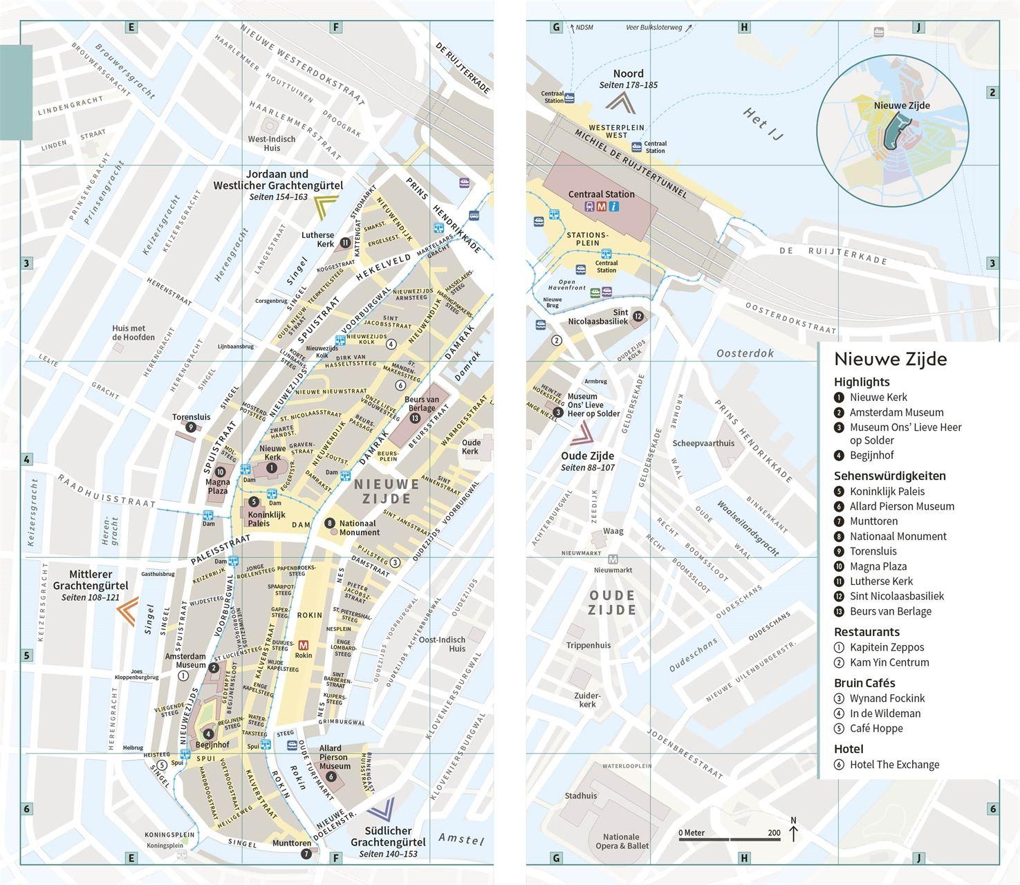 Beispielinhalt (Bild) Vis-à-Vis Reiseführer Amsterdam