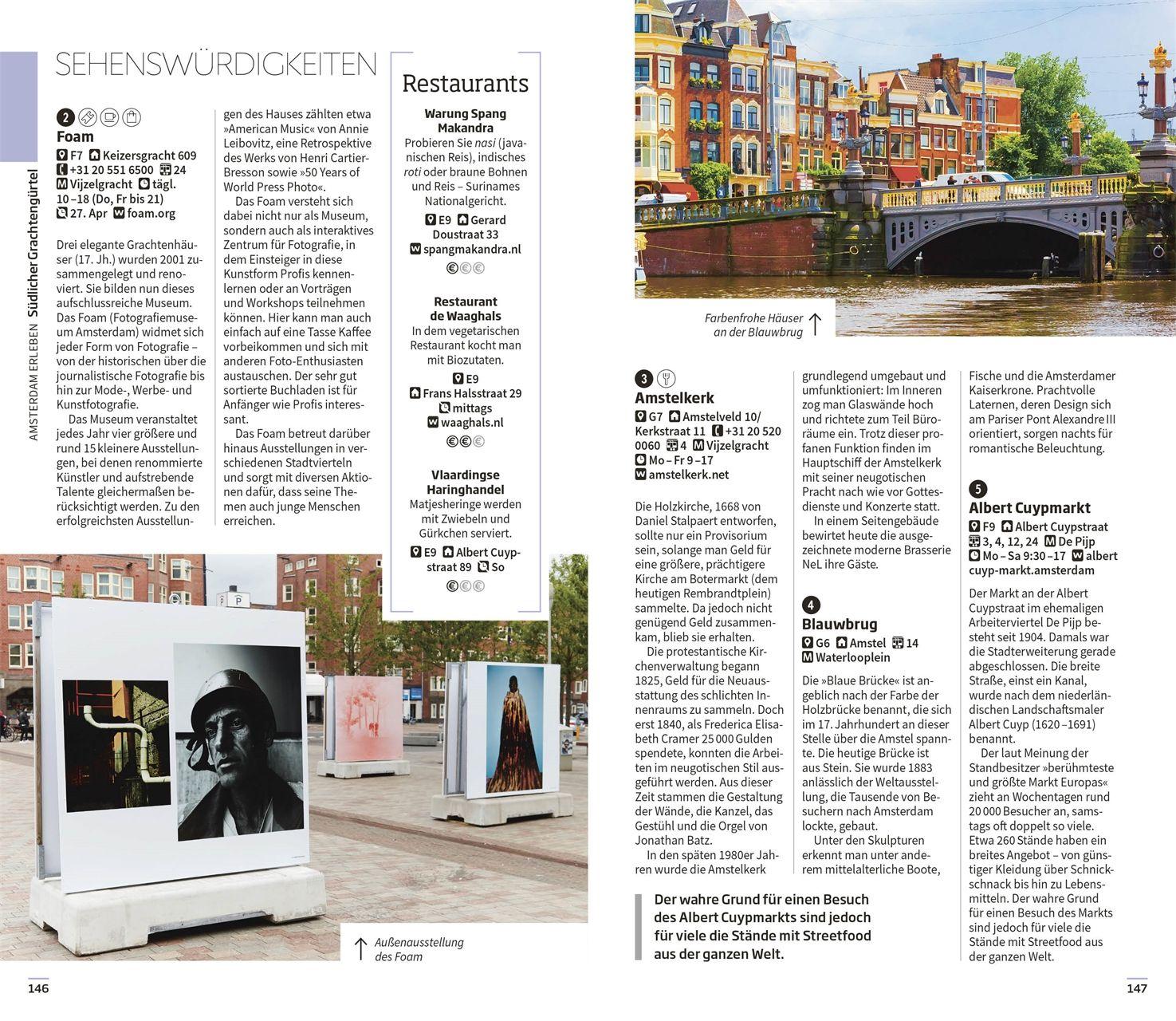 Beispielinhalt (Bild) Vis-à-Vis Reiseführer Amsterdam