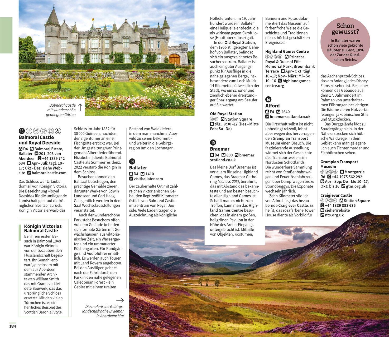 Beispielinhalt (Bild) Vis-à-Vis Reiseführer Schottland