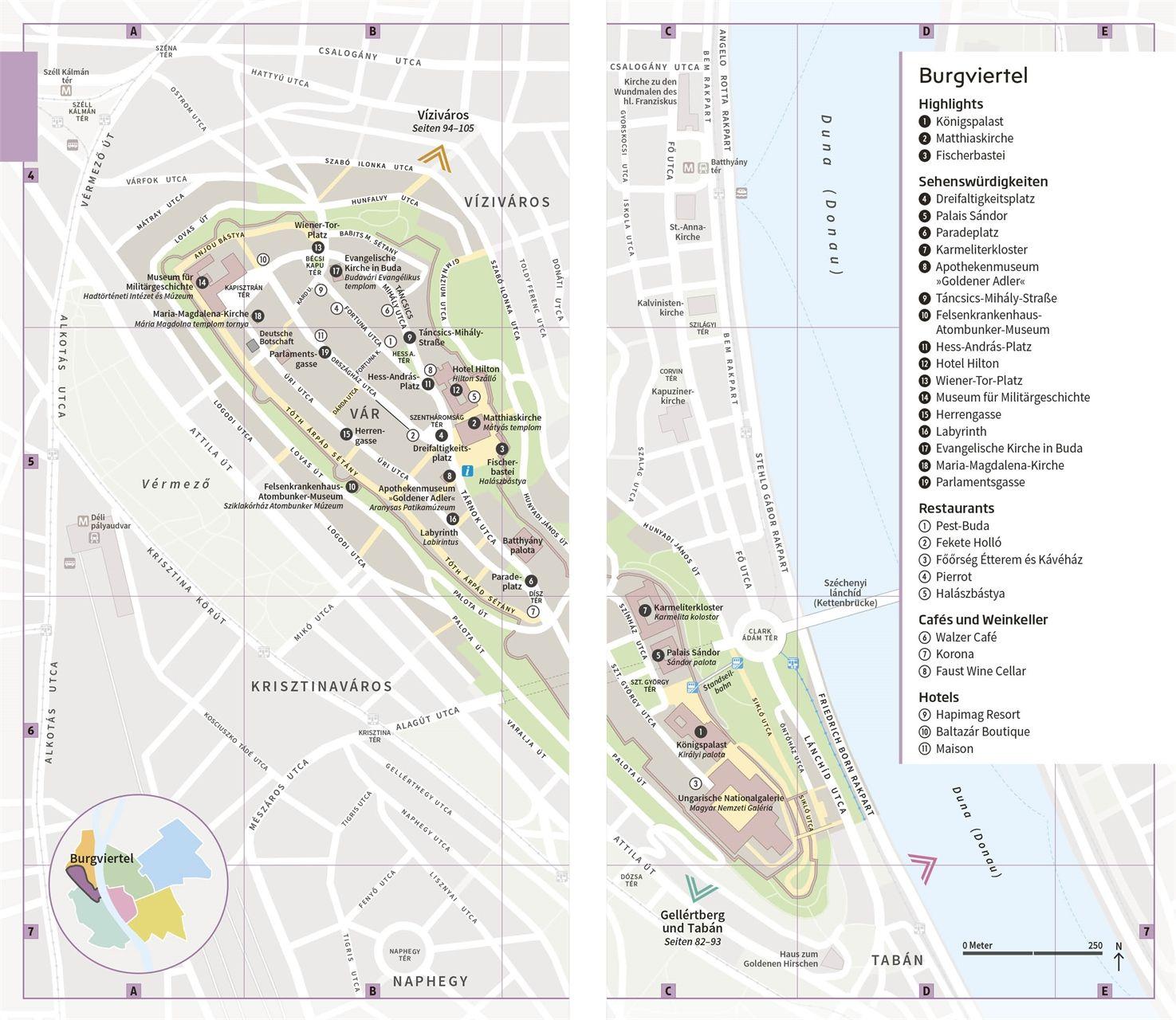 Beispielinhalt (Bild) Vis-à-Vis Reiseführer Budapest