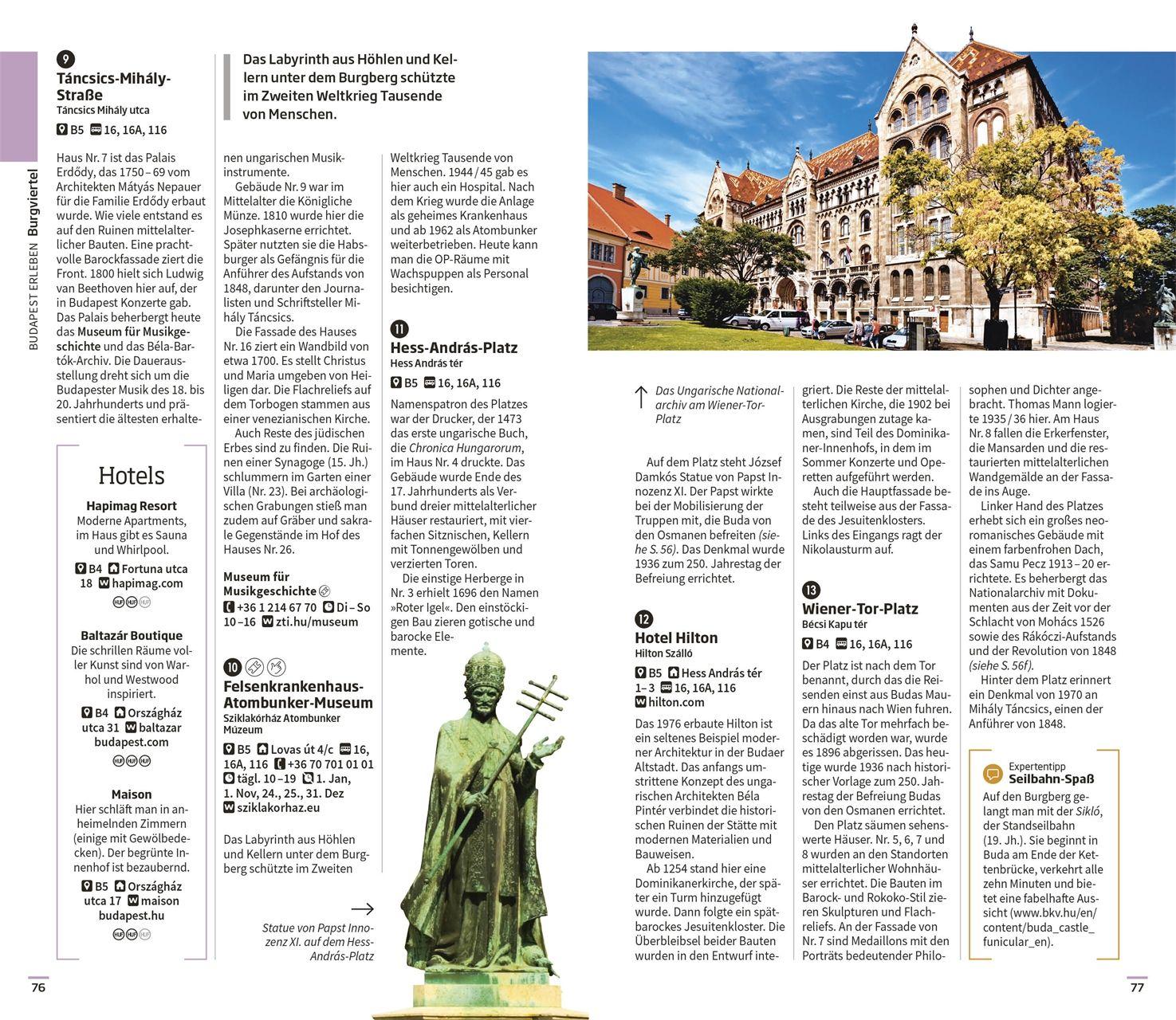 Beispielinhalt (Bild) Vis-à-Vis Reiseführer Budapest