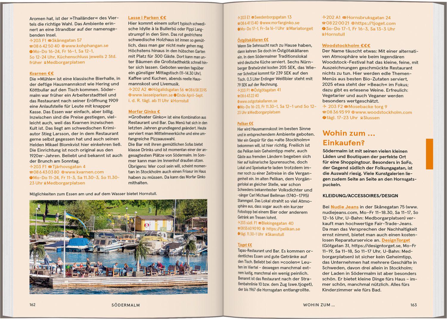 Beispielinhalt (Bild) Baedeker SMART Reiseführer Stockholm