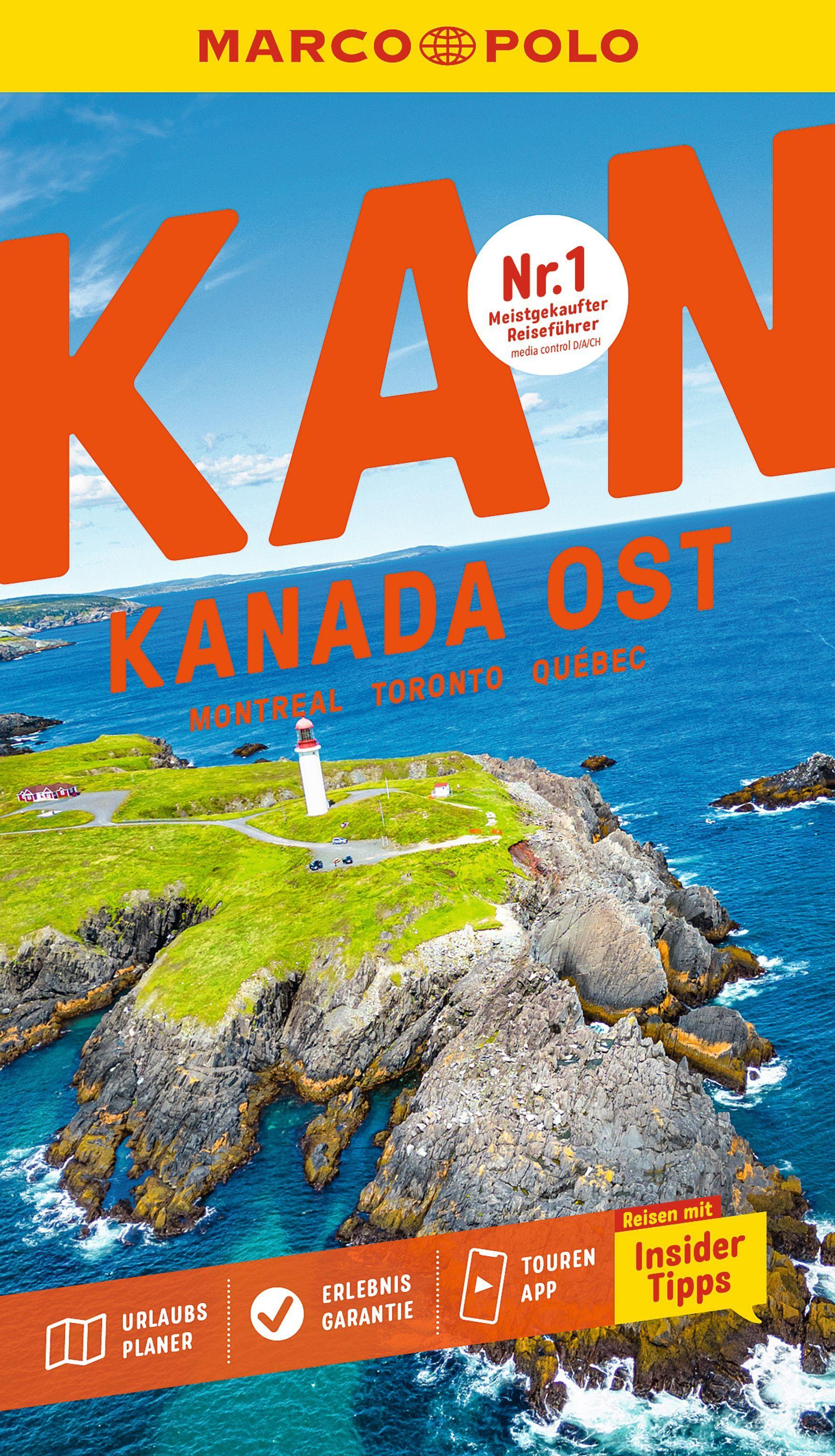 Vorderes Coverbild MARCO POLO Reiseführer Kanada Ost, Montreal, Toronto, Québec