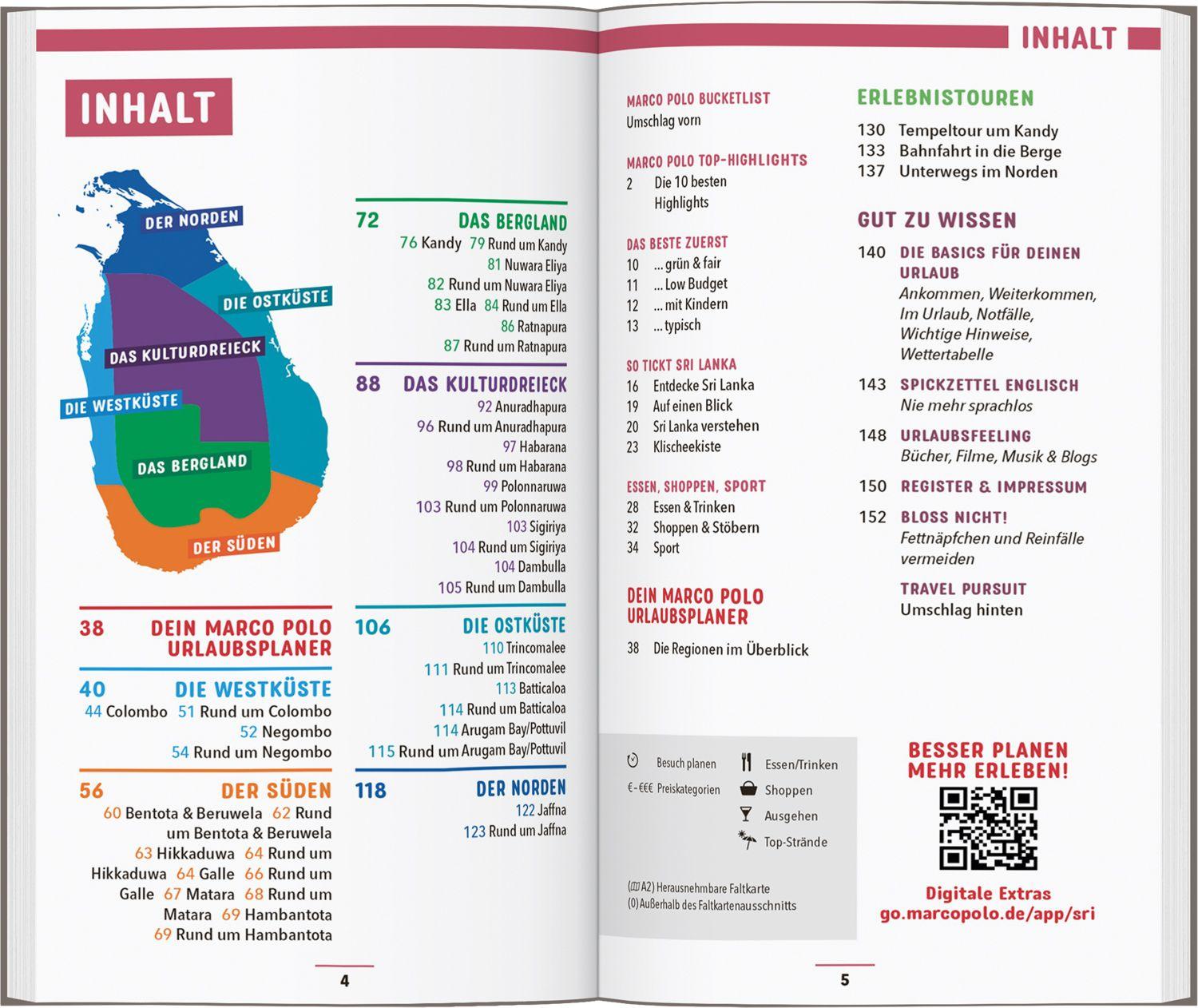 Beispielinhalt (Bild) MARCO POLO Reiseführer Sri Lanka