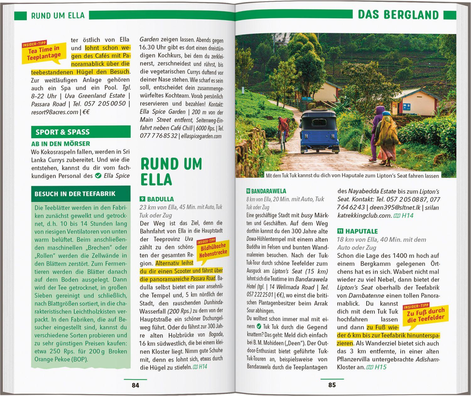 Beispielinhalt (Bild) MARCO POLO Reiseführer Sri Lanka