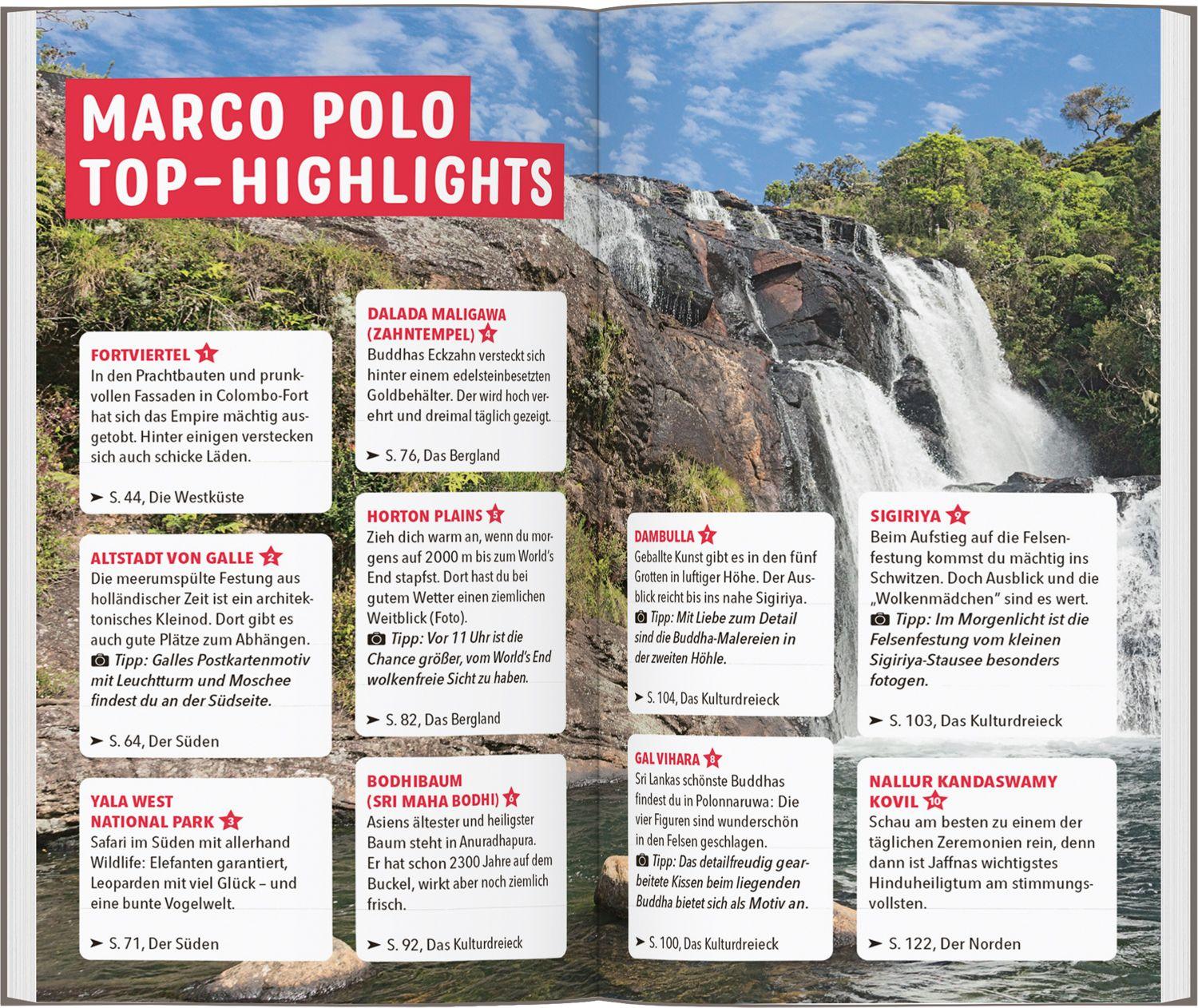 Beispielinhalt (Bild) MARCO POLO Reiseführer Sri Lanka