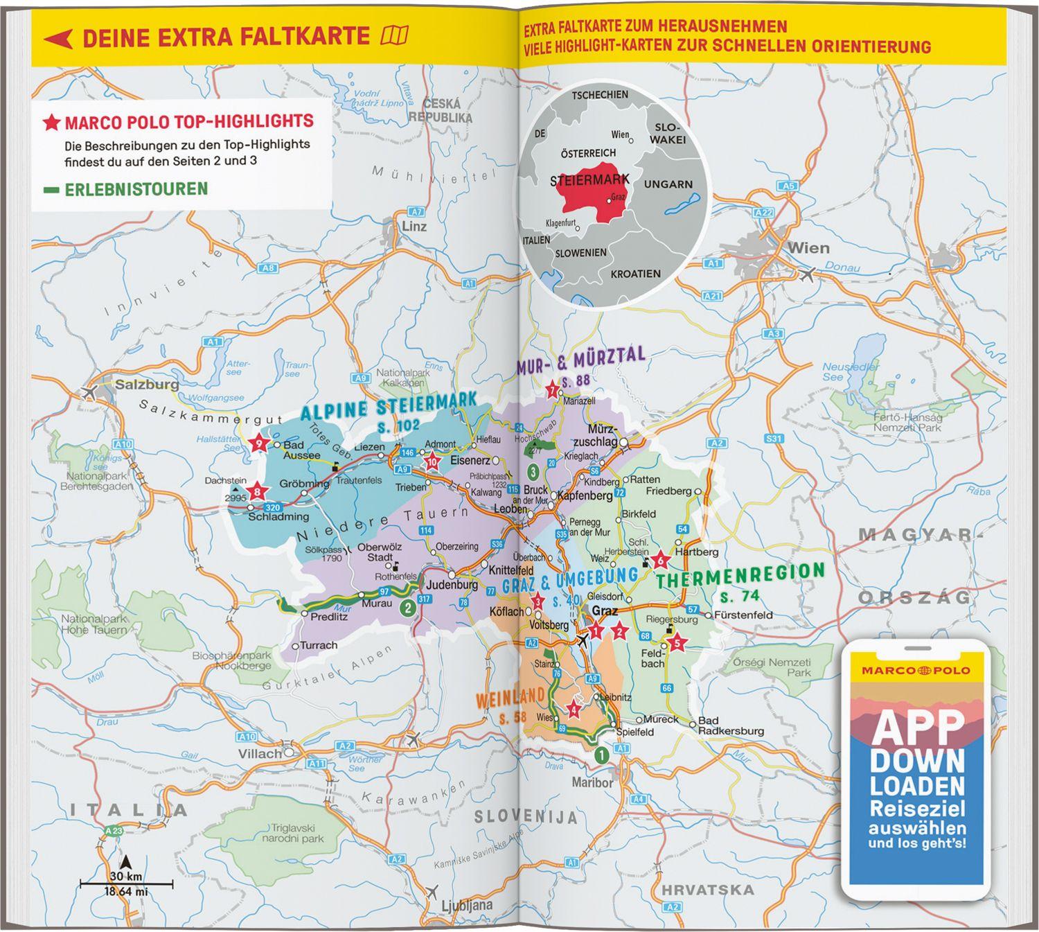 Beispielinhalt (Bild) MARCO POLO Reiseführer Steiermark