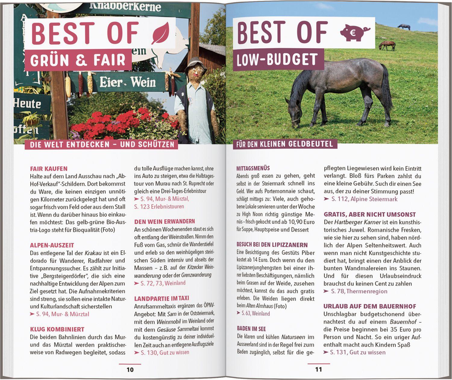 Beispielinhalt (Bild) MARCO POLO Reiseführer Steiermark