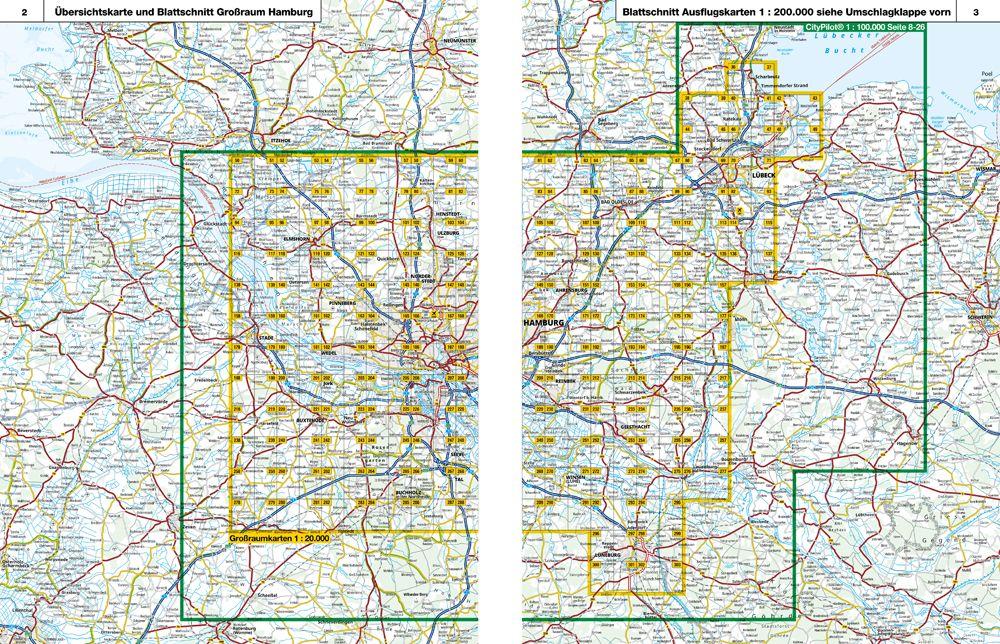 Beispielinhalt (Bild) ADAC Stadtatlas Hamburg 1:20.000
