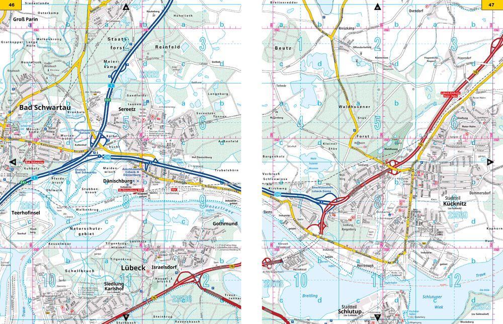 Beispielinhalt (Bild) ADAC Stadtatlas Hamburg 1:20.000
